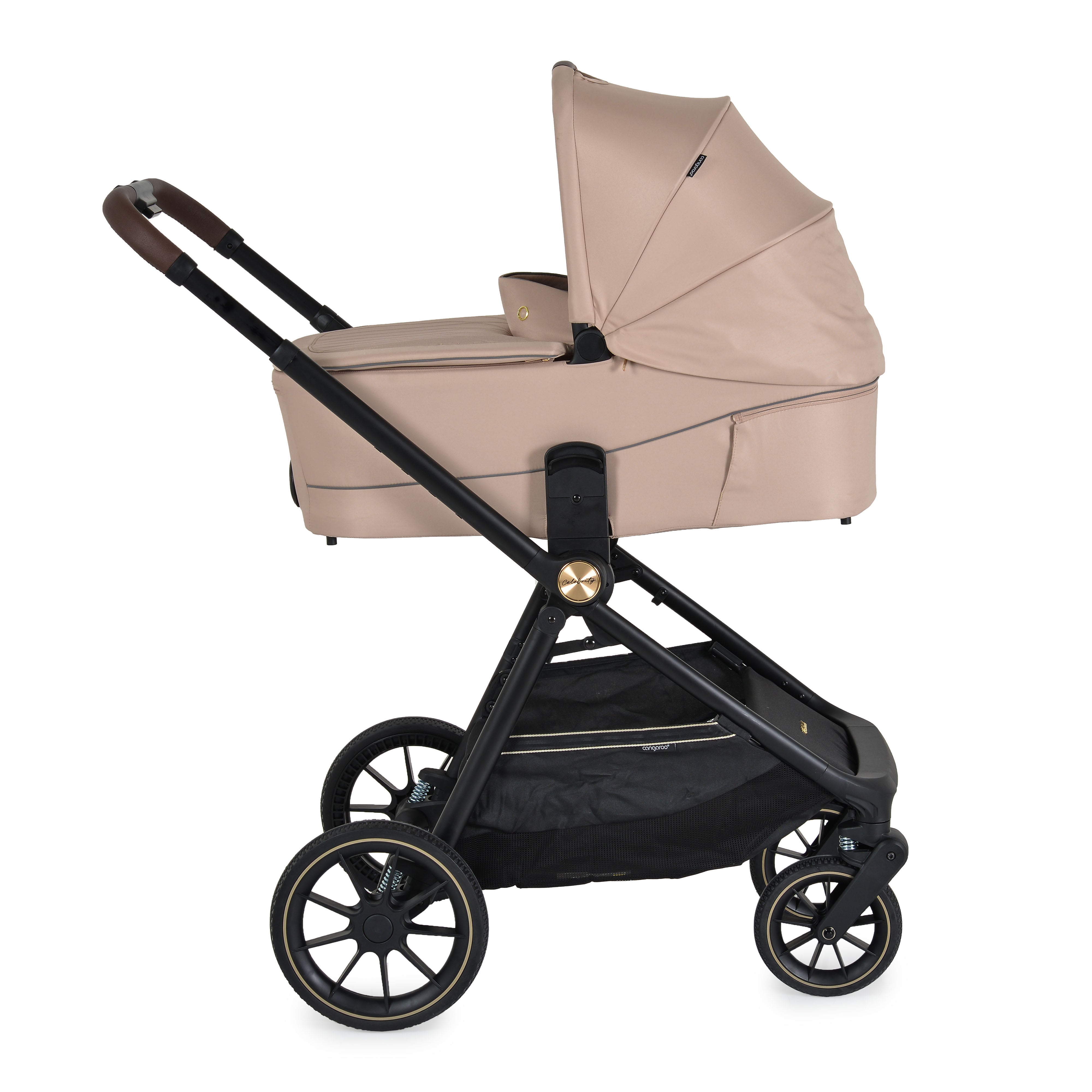 Kinderwagen 3in1 Celebrity Crepe Beige inkl. flachliegendem Autositz