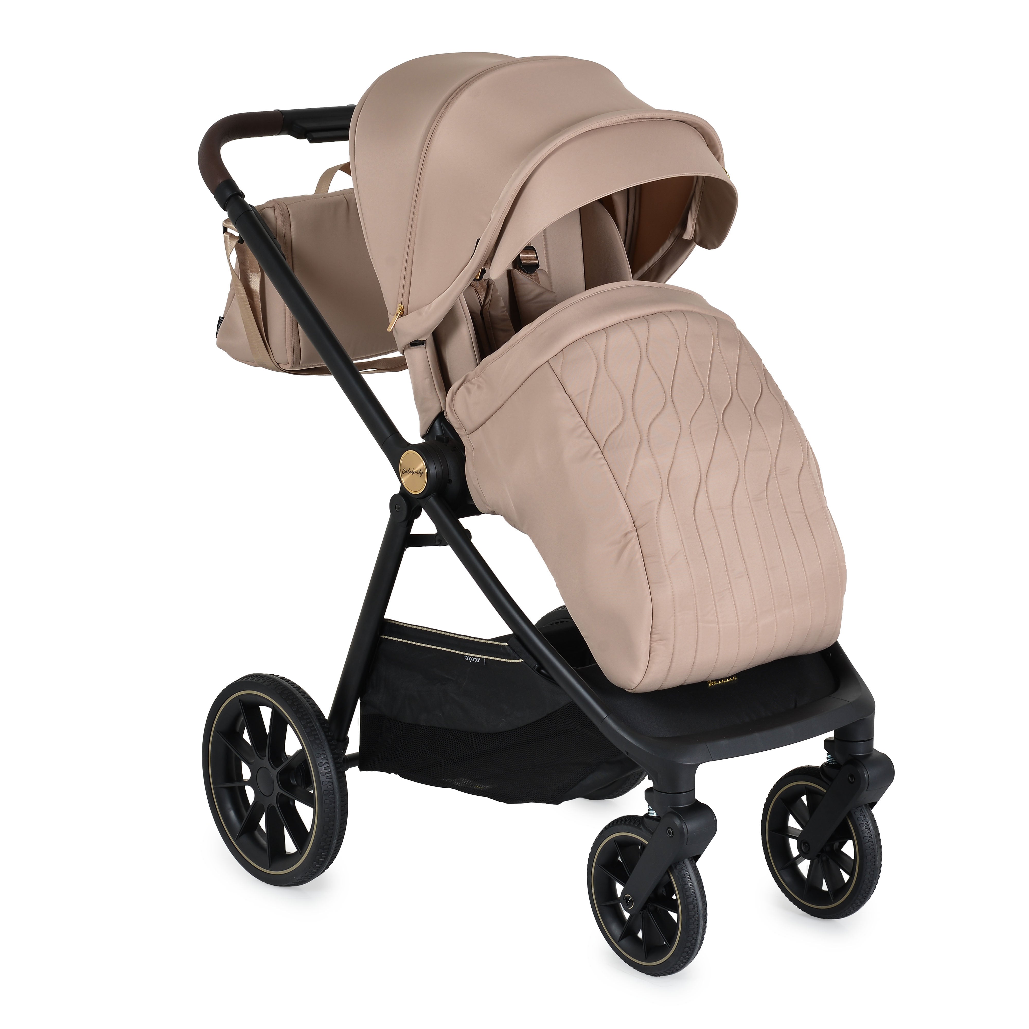 Kinderwagen 3in1 Celebrity Crepe Beige inkl. flachliegendem Autositz
