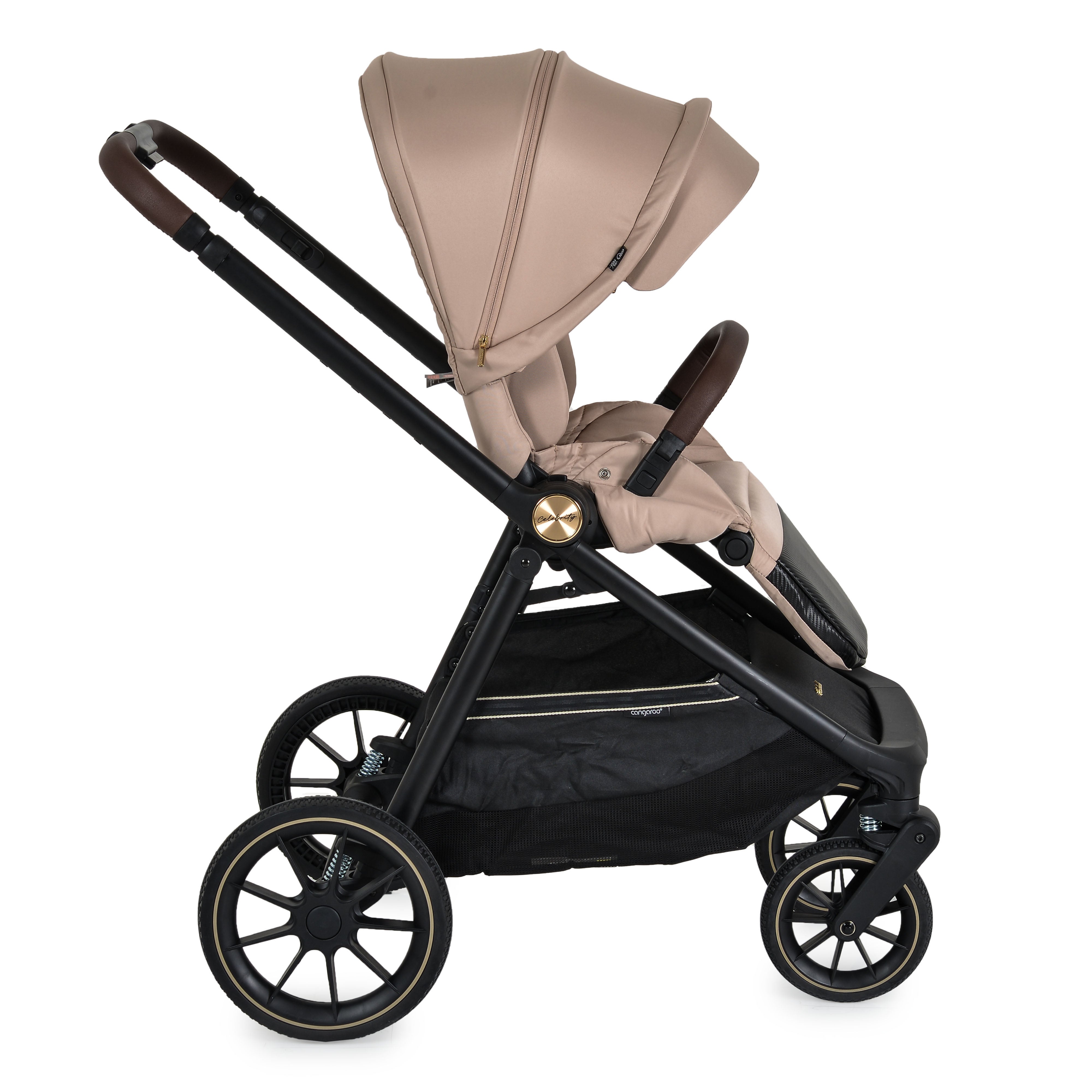 Kinderwagen 3in1 Celebrity Crepe Beige inkl. flachliegendem Autositz