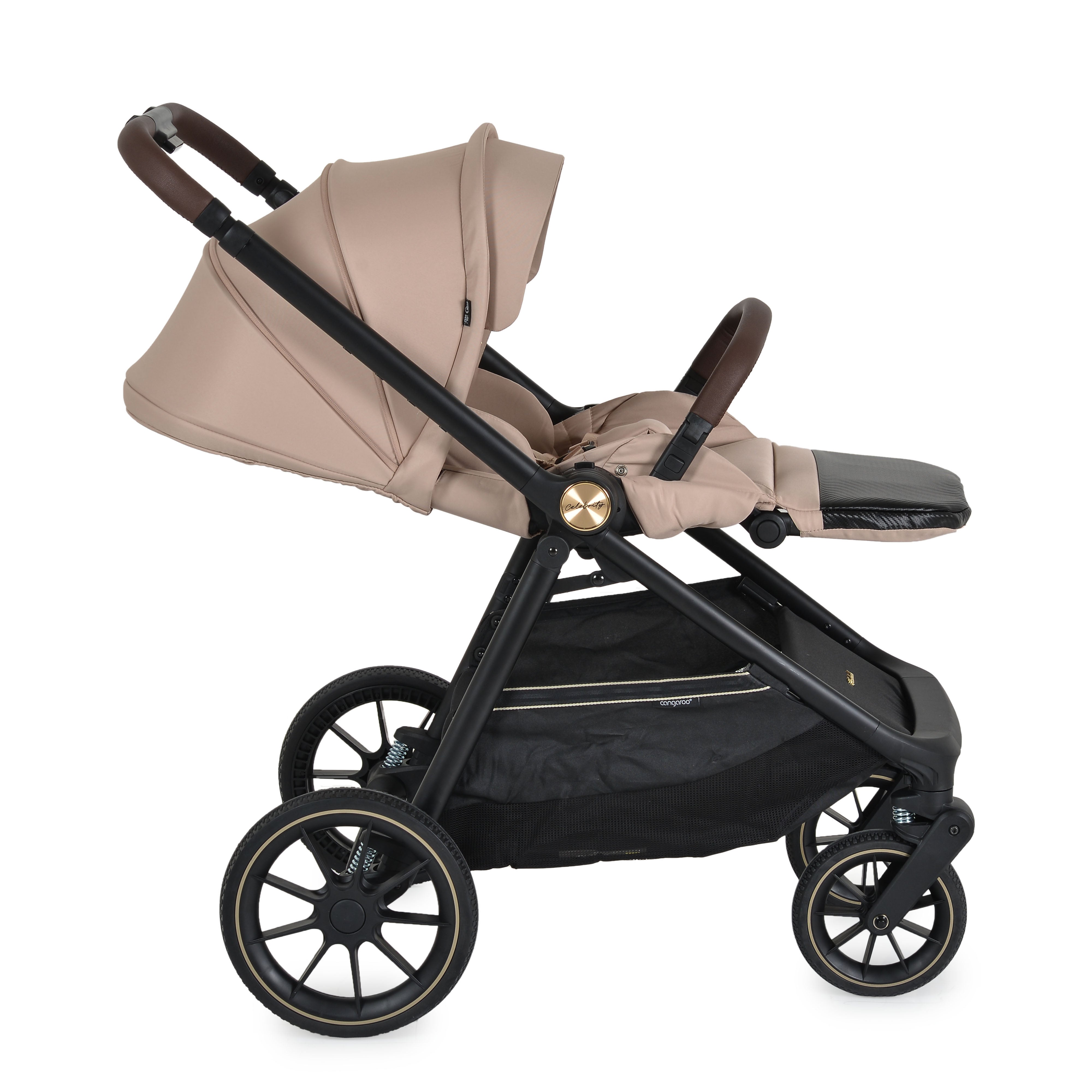 Kinderwagen 3in1 Celebrity Crepe Beige inkl. flachliegendem Autositz