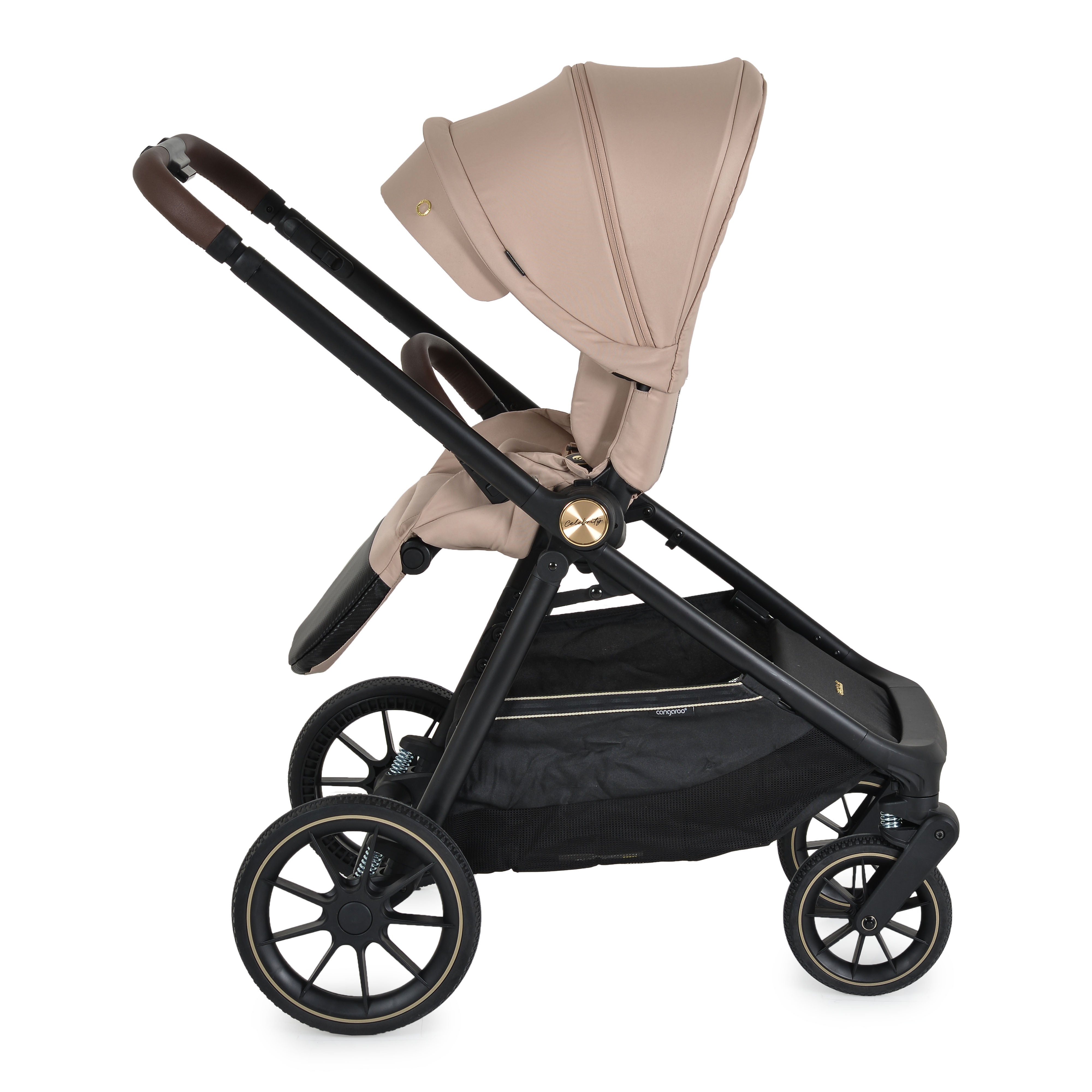 Kinderwagen 3in1 Celebrity Crepe Beige inkl. flachliegendem Autositz