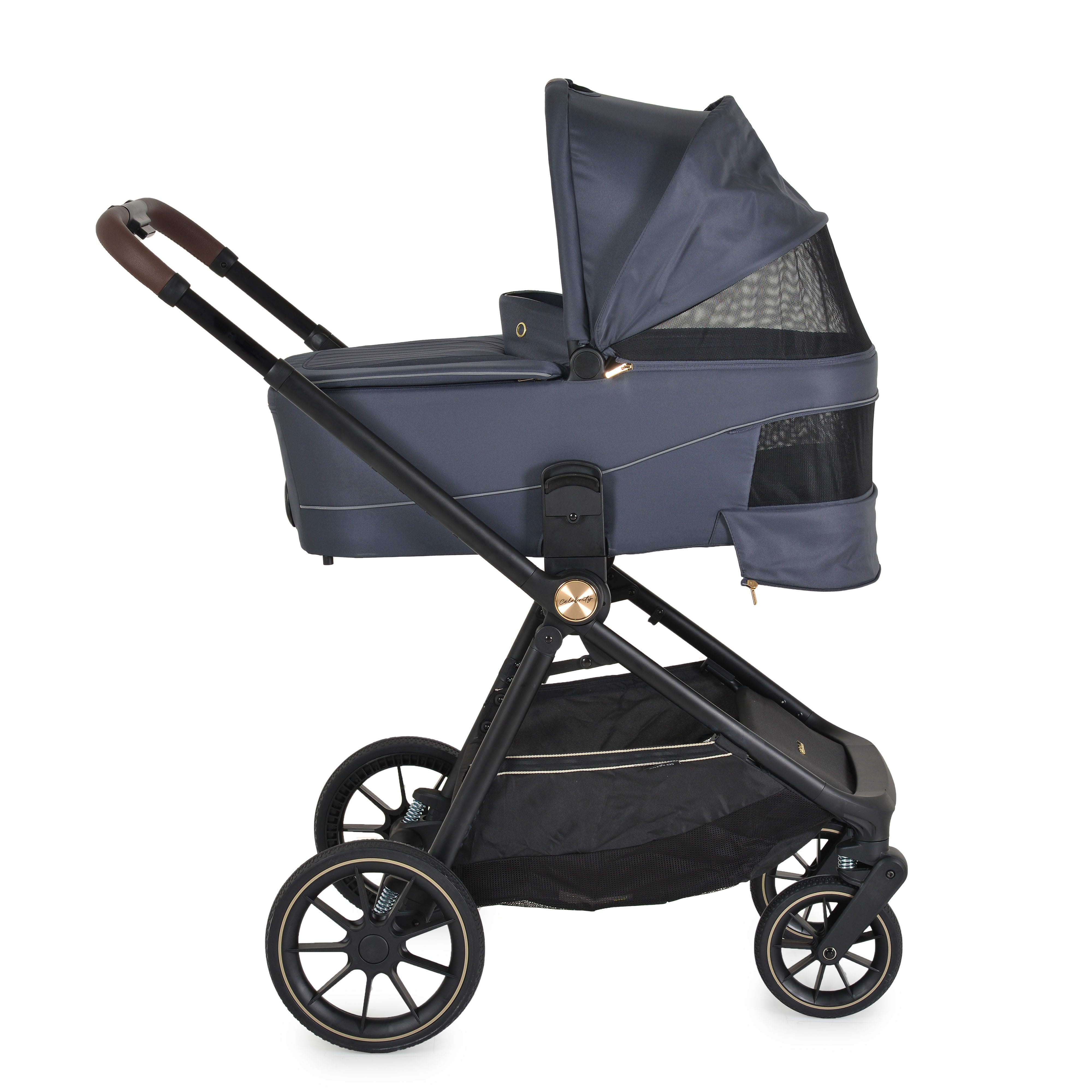 Kinderwagen 3in1 Celebrity Graystone inkl. flachliegendem Autositz