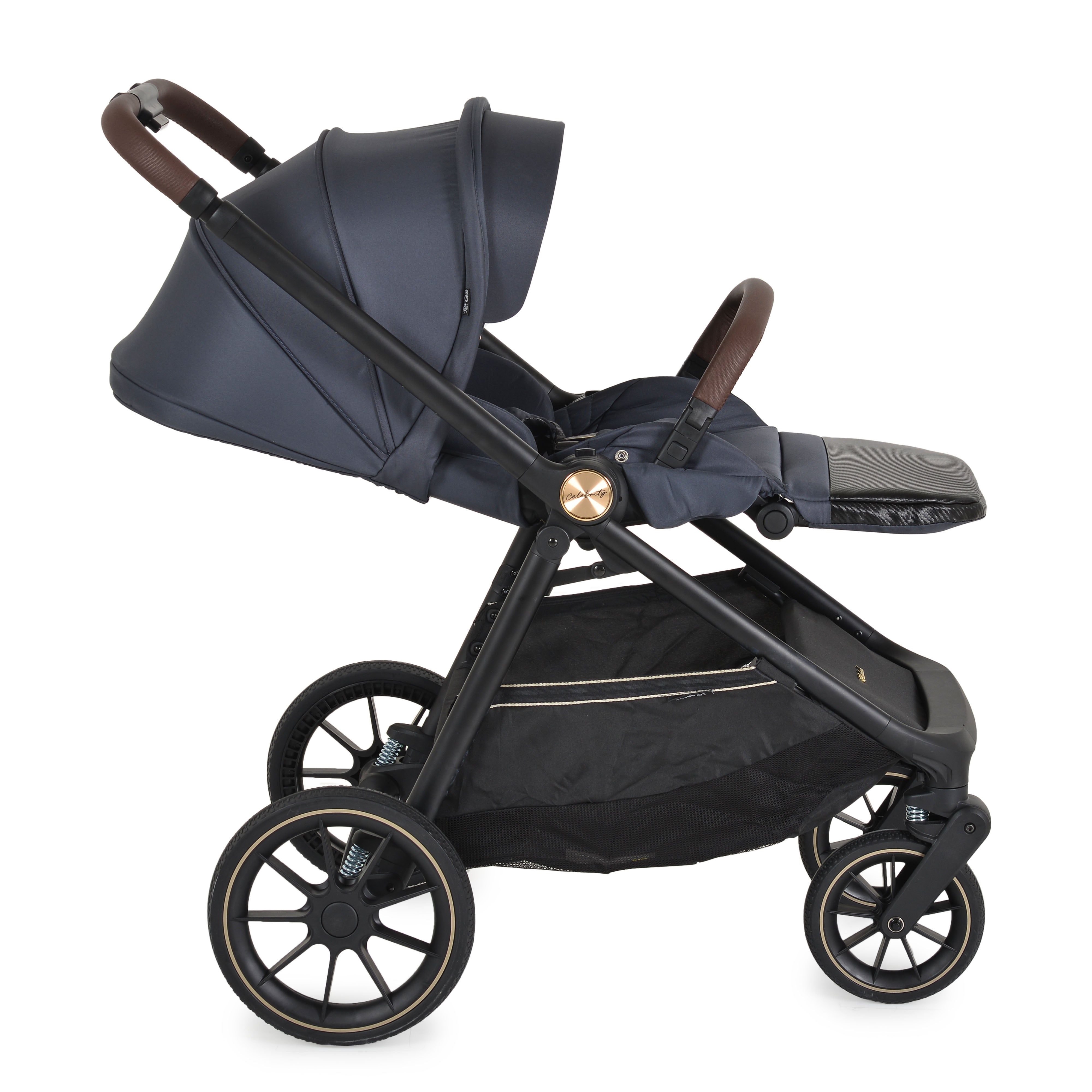 Kinderwagen 3in1 Celebrity Graystone inkl. flachliegendem Autositz