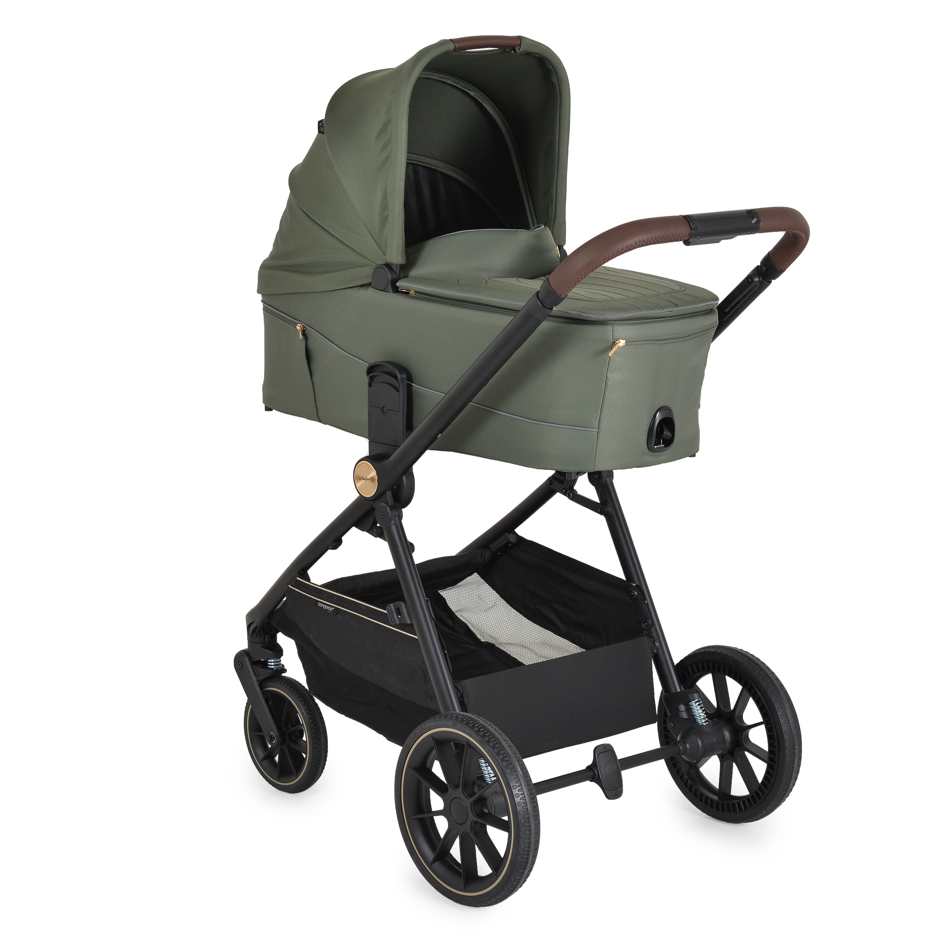 Kinderwagen 3in1 Celebrity Deep Green inkl. flachliegendem Autositz