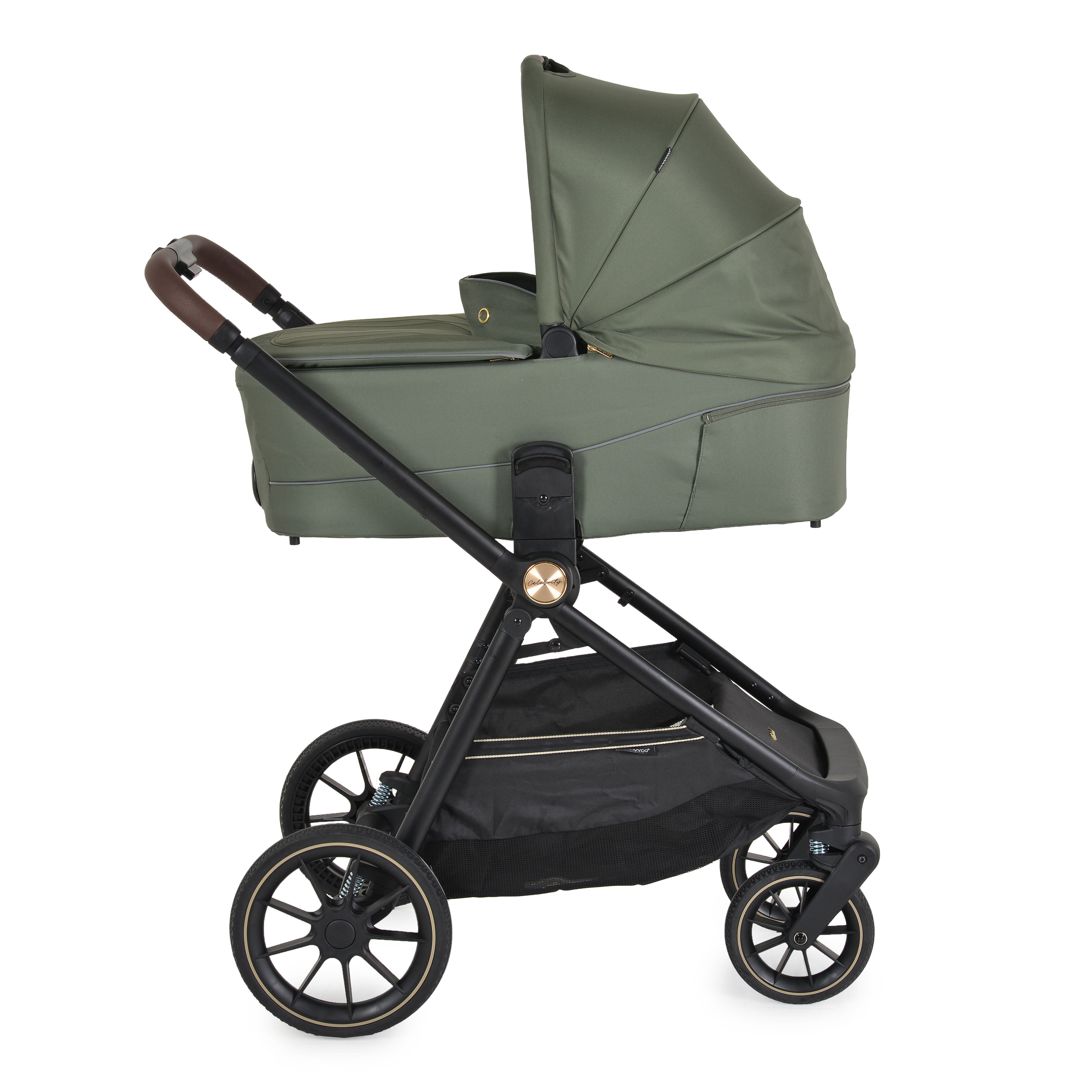 Kinderwagen 3in1 Celebrity Deep Green inkl. flachliegendem Autositz