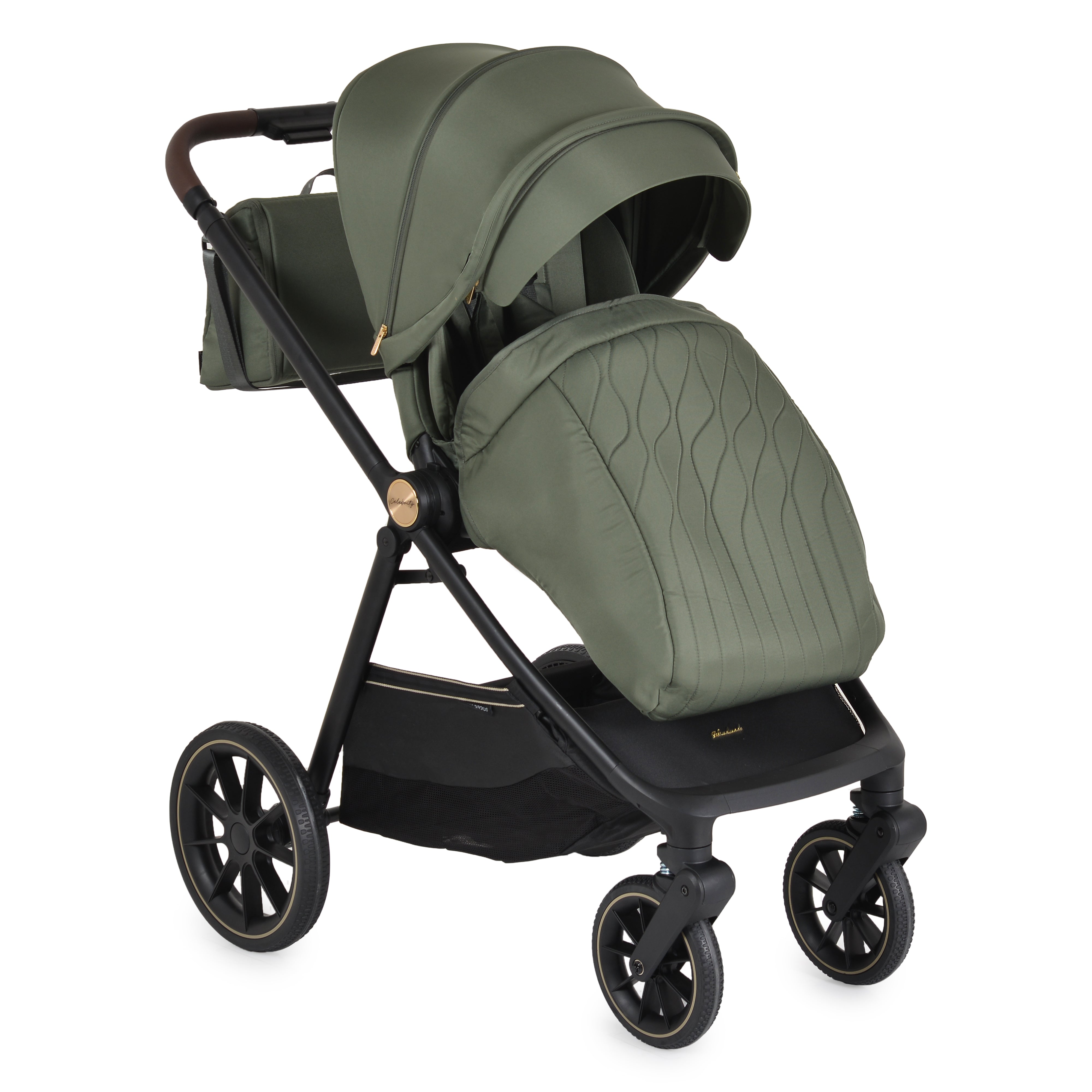 Kinderwagen 3in1 Celebrity Deep Green inkl. flachliegendem Autositz