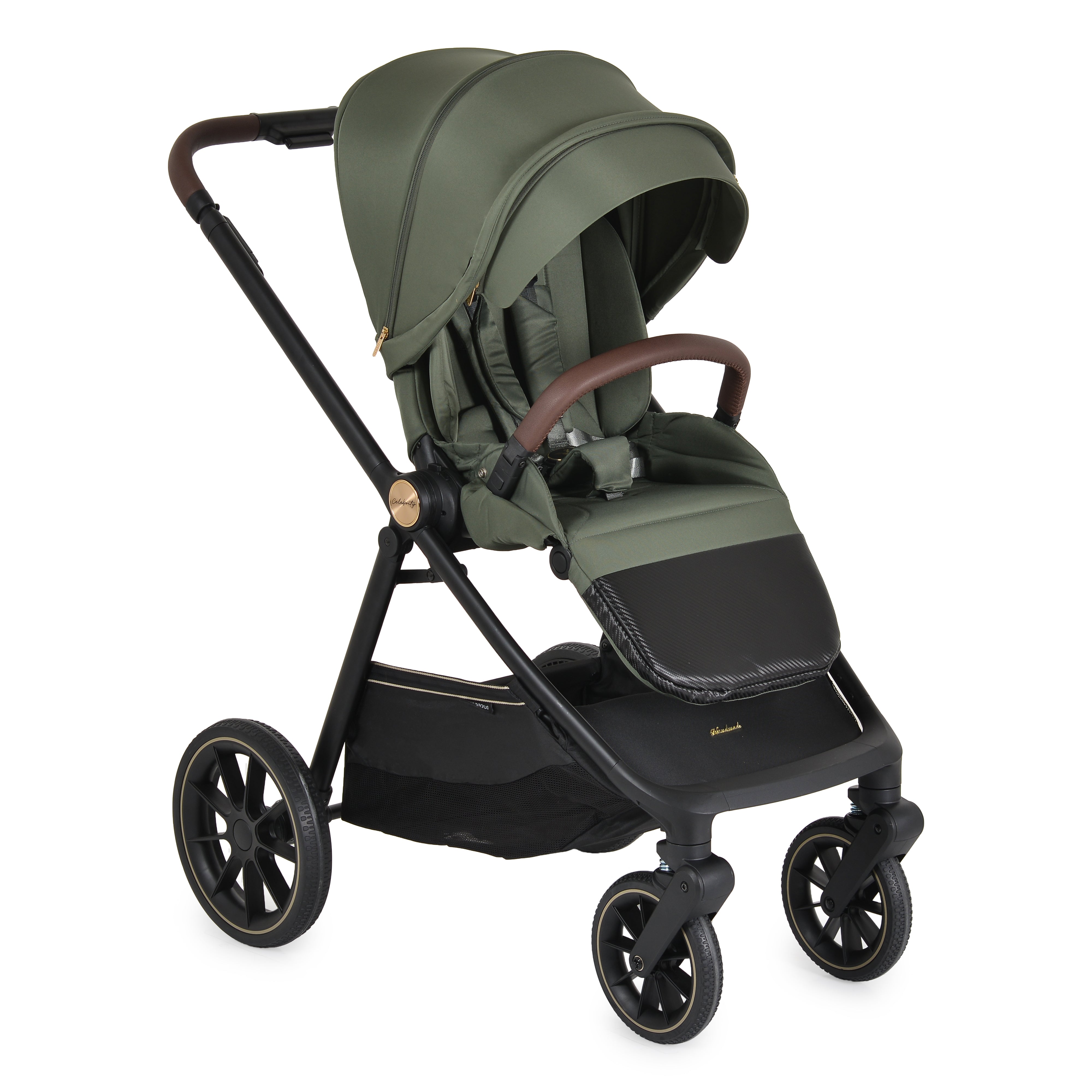 Kinderwagen 3in1 Celebrity Deep Green inkl. flachliegendem Autositz