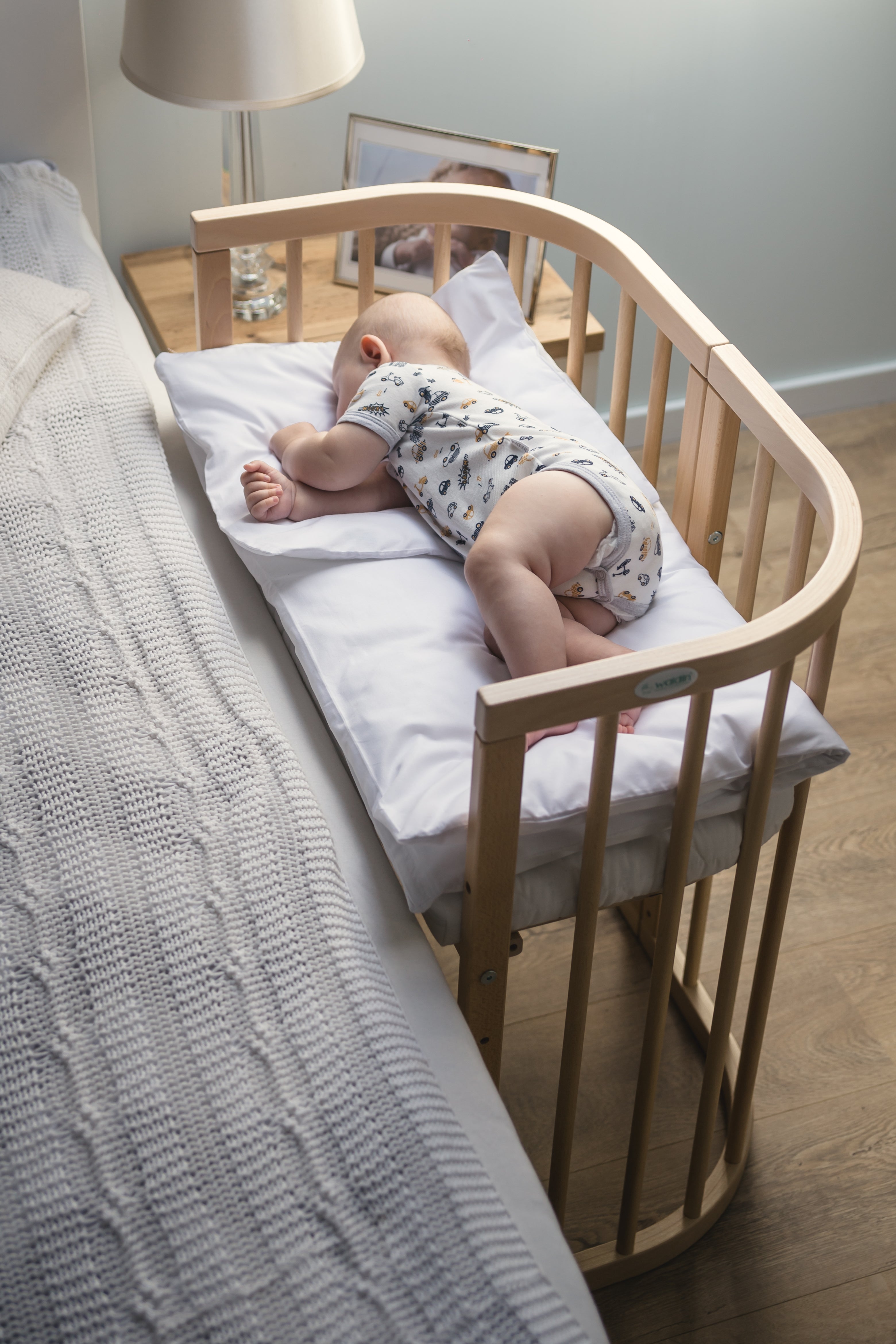 7in1 Babybett Quadi Nature Bundle – inkl. Bett-Set, Matratze & Betthimmel