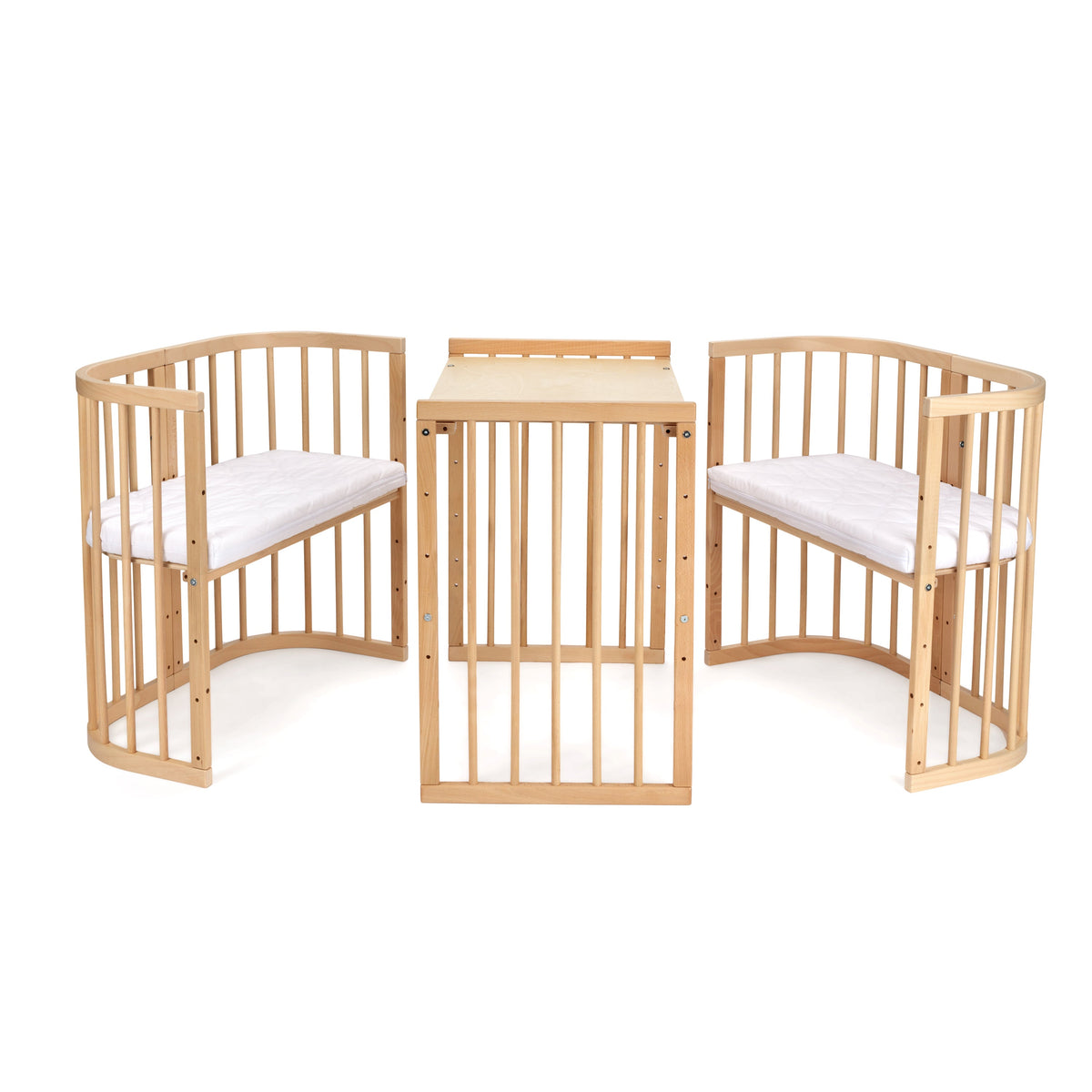 Lit Bébé 7en1 Quadi Nature – incluant Matelas