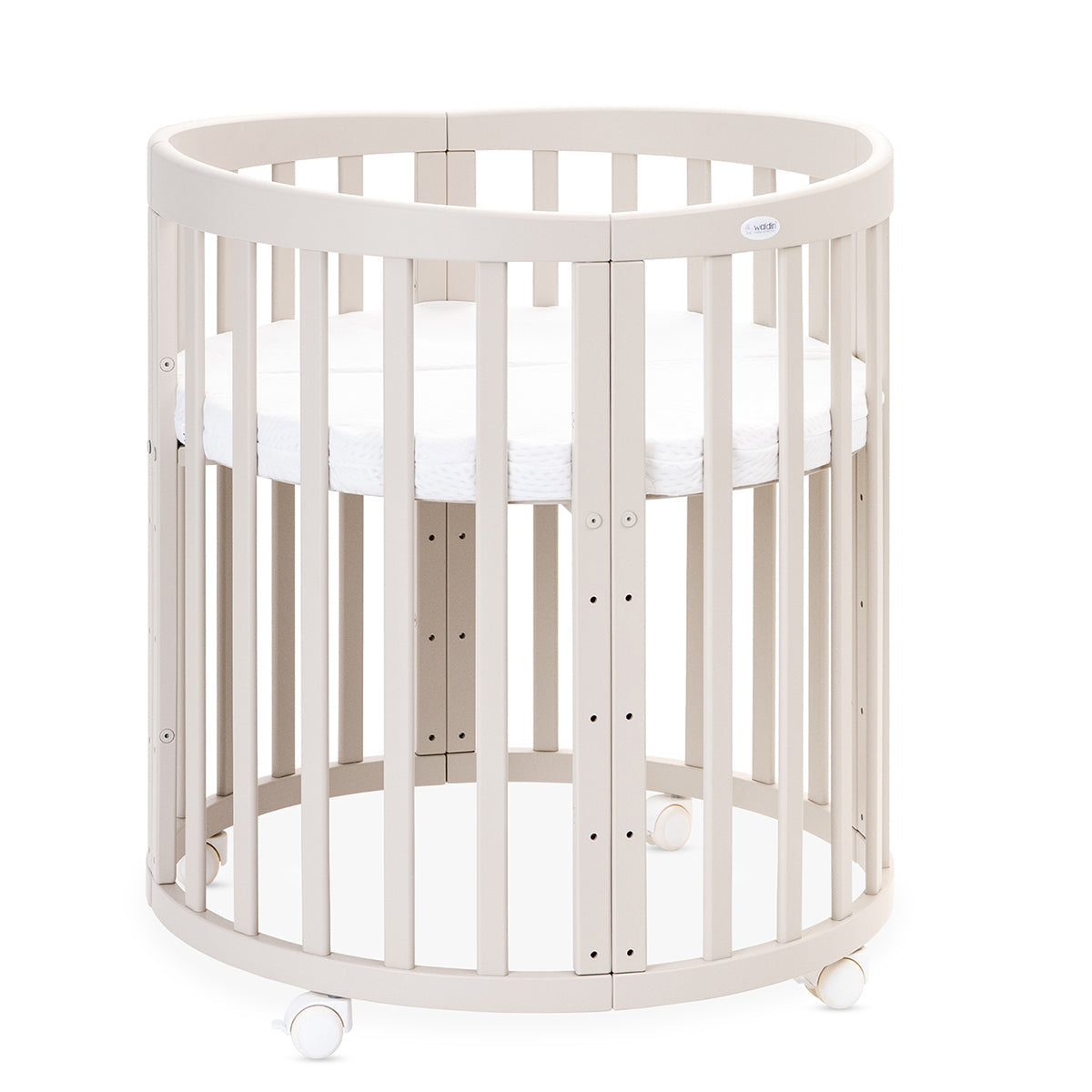 7in1 Babybett Oval Cashmere – inkl. Matratze