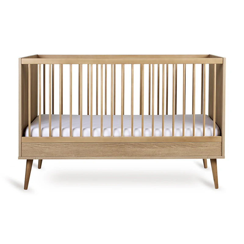 Quax Baby- und Kinderbett 70 x 140 'Flow' Honey Ash