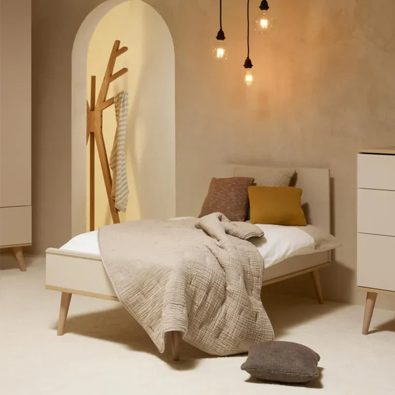 Quax Baby- und Kinderbett 70 x 140 'Flow' Clay