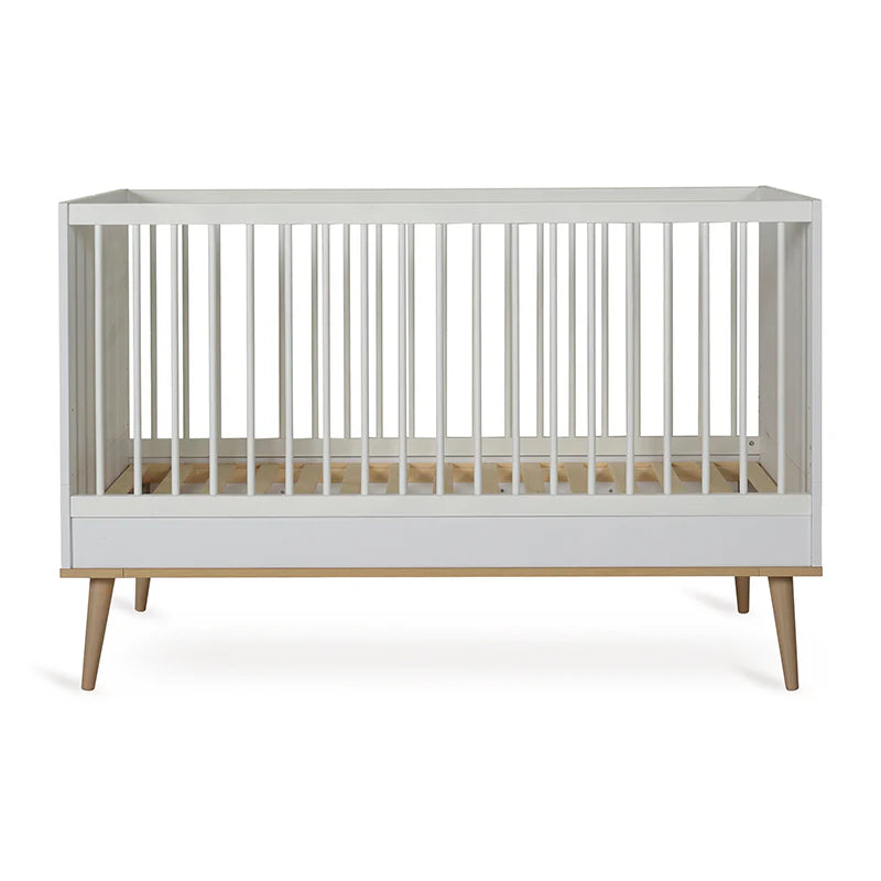 Quax Baby- und Kinderbett 70 x 140 'Flow' White