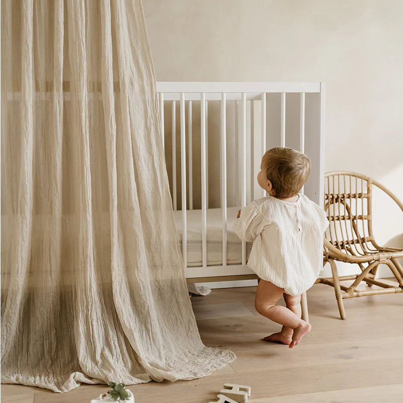 Quax Baby- und Kinderbett 70 x 140 'Flow' White