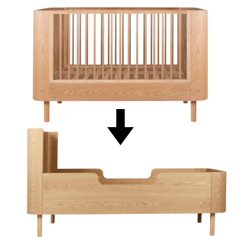 Quax Umbauset Babybett zum Juniorbett 70 x 170 'Yume' Natural Ash