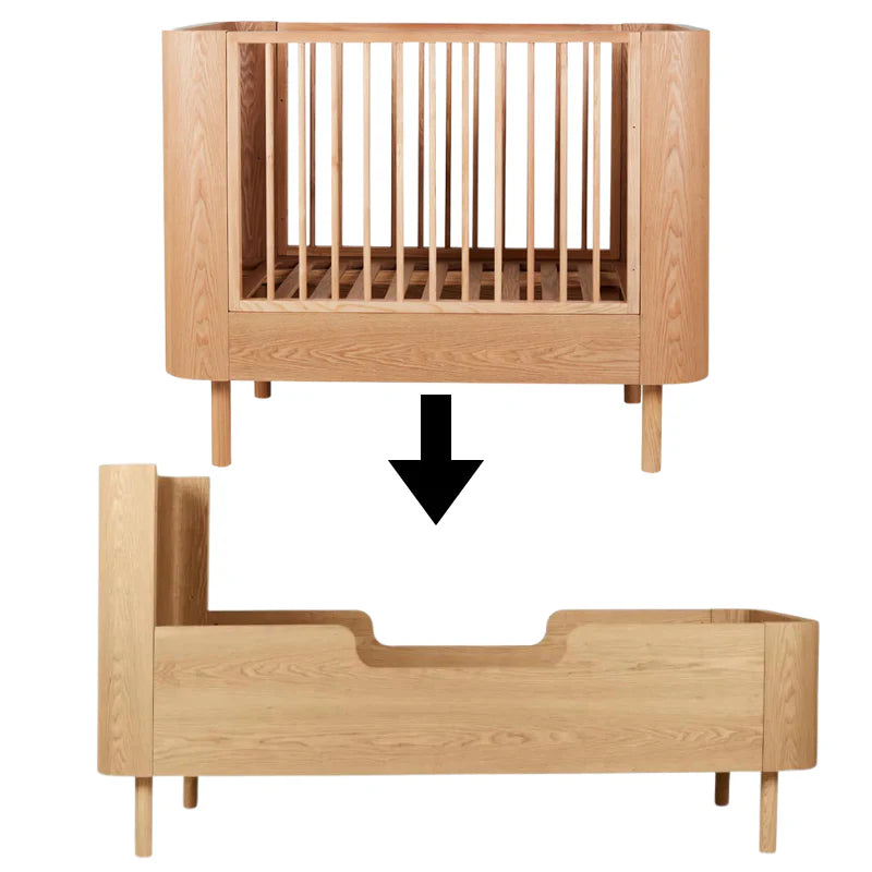 Quax Umbauset Babybett zum Juniorbett 70 x 170 'Yume' Natural Ash