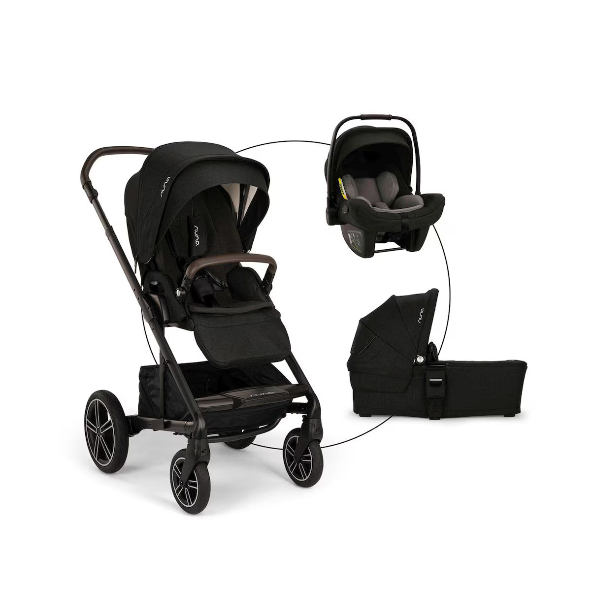 Nuna Kombikinderwagen Mixx Next Trio-Set inkl. Babyschale Pipa Next