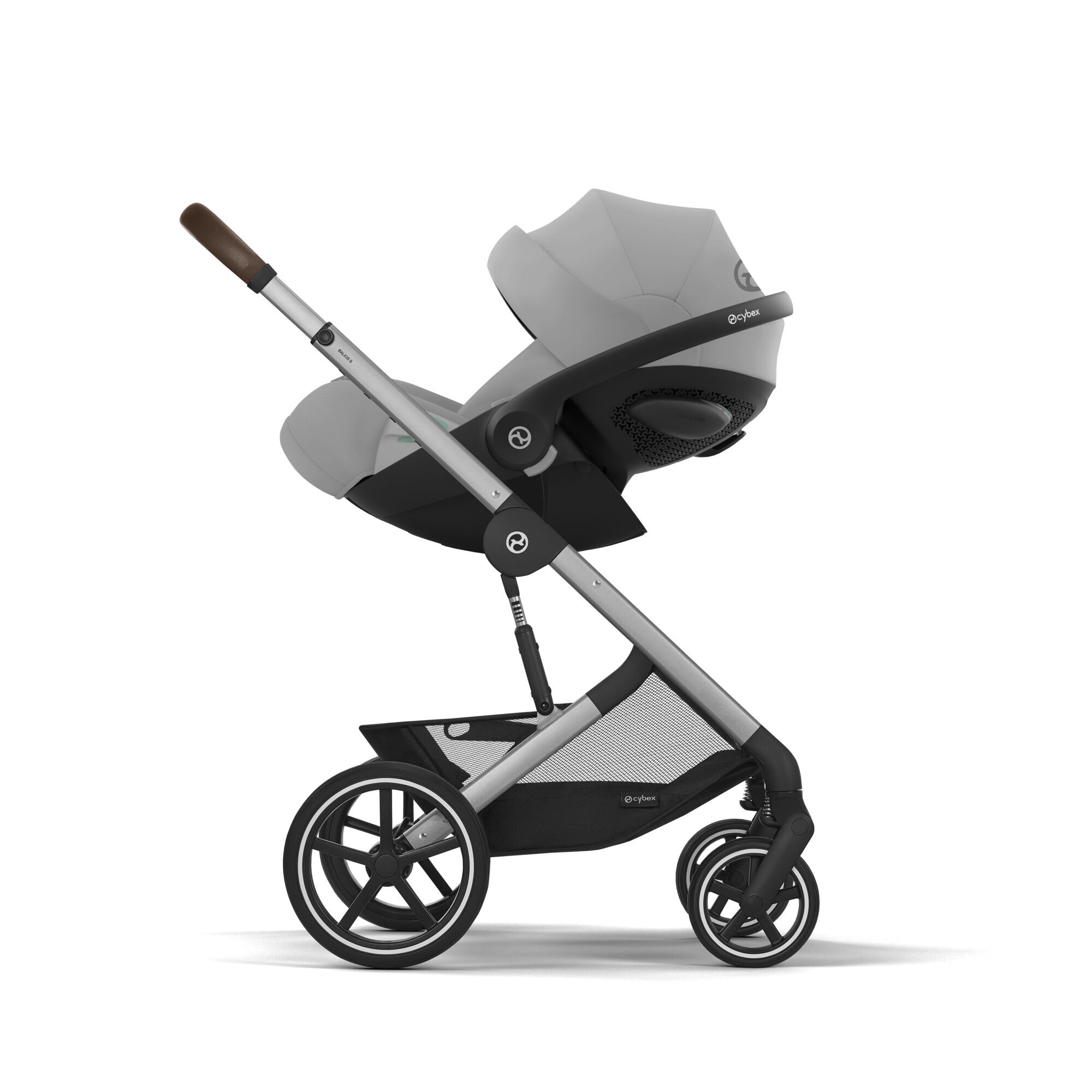 CYBEX Balios Lux 5in1 Bundle inkl. Amya Babytrage stone grey