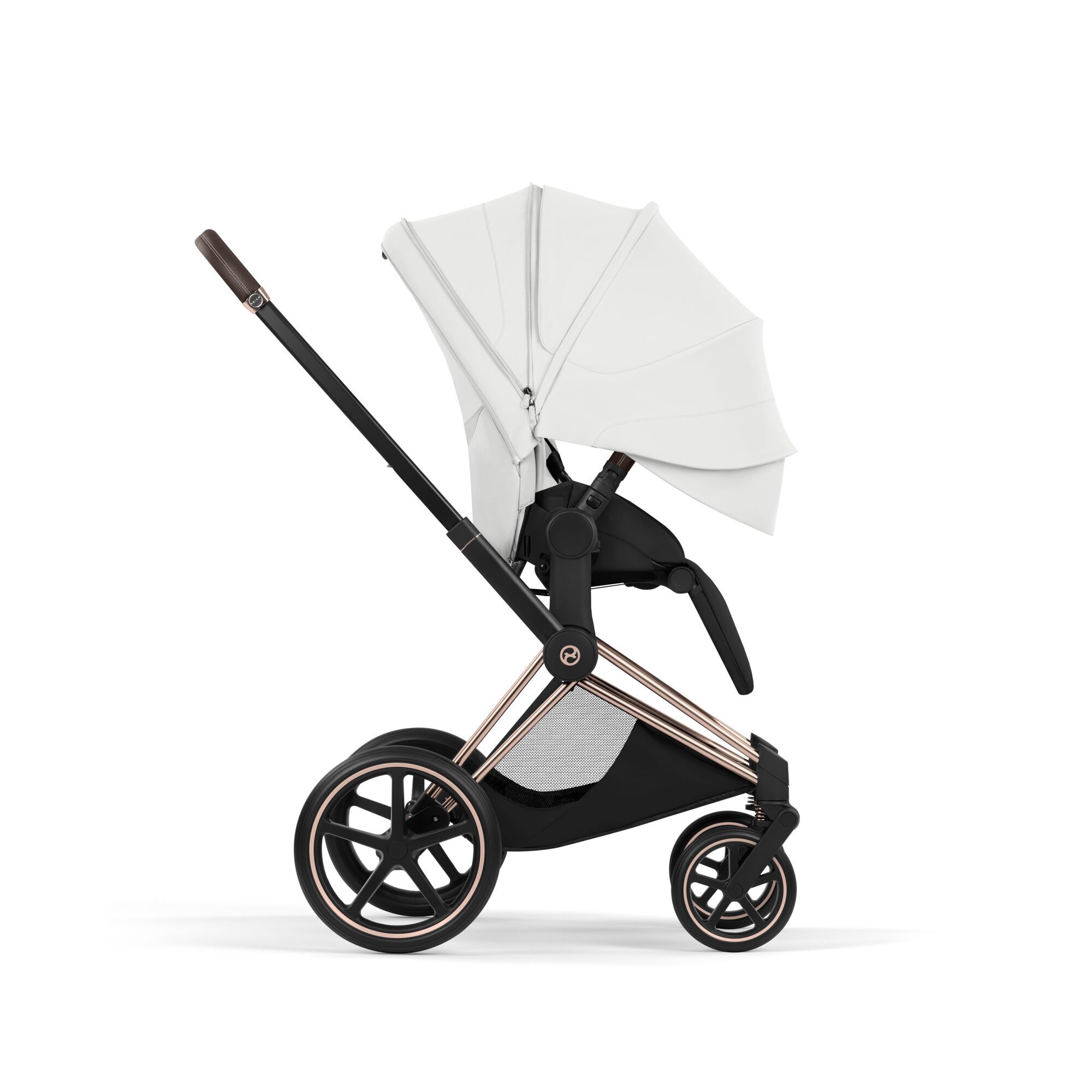 CYBEX Priam Style Rosegold Bundle - Set 4in1 inkl. Cloud T & Base T Off White