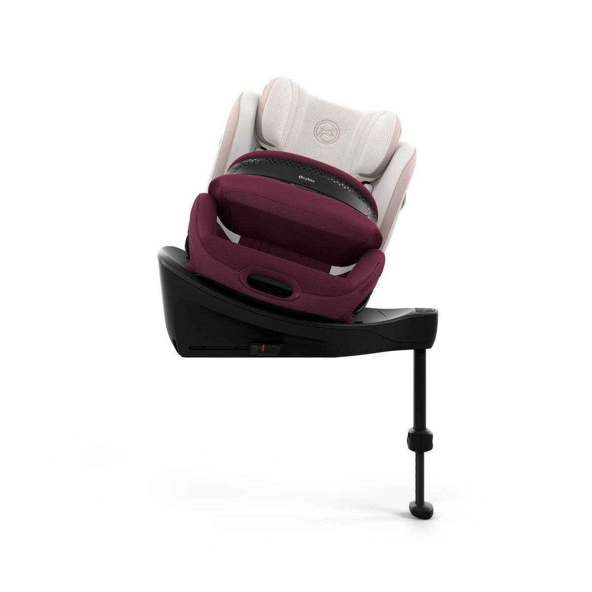 CYBEX Anoris S Airbag Style Quartz Pink – zur Autotür gedreht zum Hineinsetzen