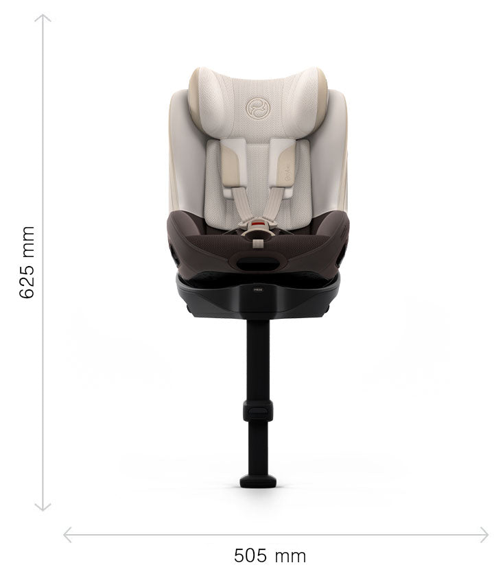 CYBEX Sirona S – Masse Vorderansicht