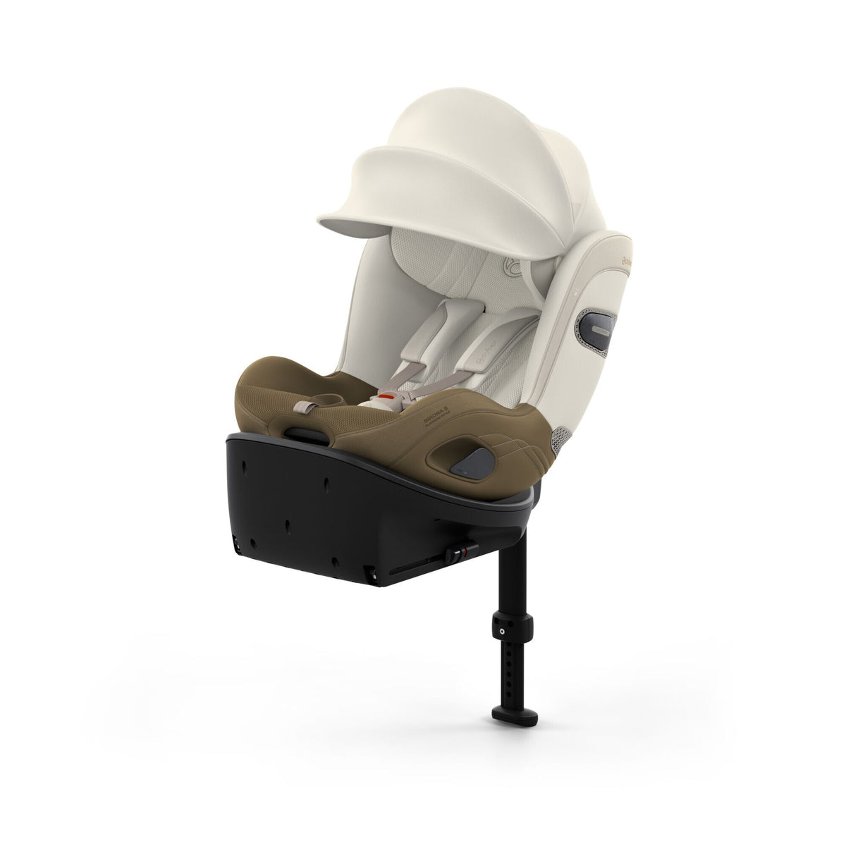 CYBEX Sirona Si Style Jade Green – Ansicht schräg von vorne mit XXL-Sonnenverdeck