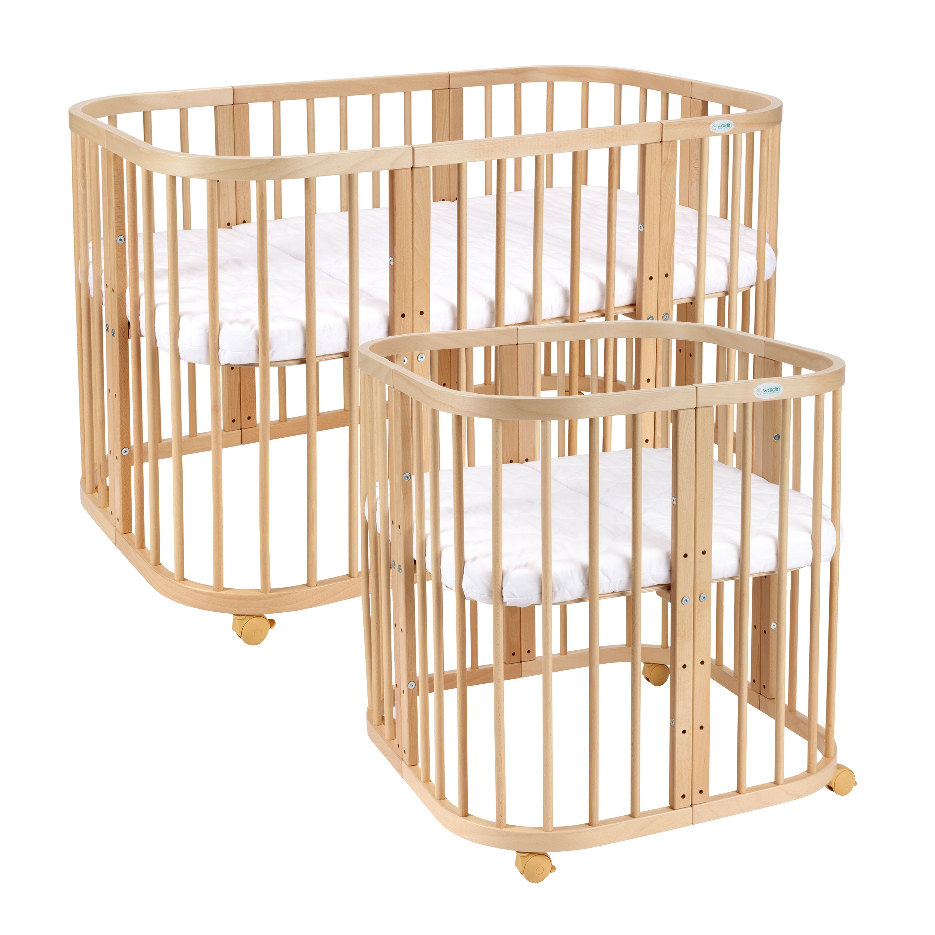 7in1 Babybett Quadi Nature – inkl. Matratze