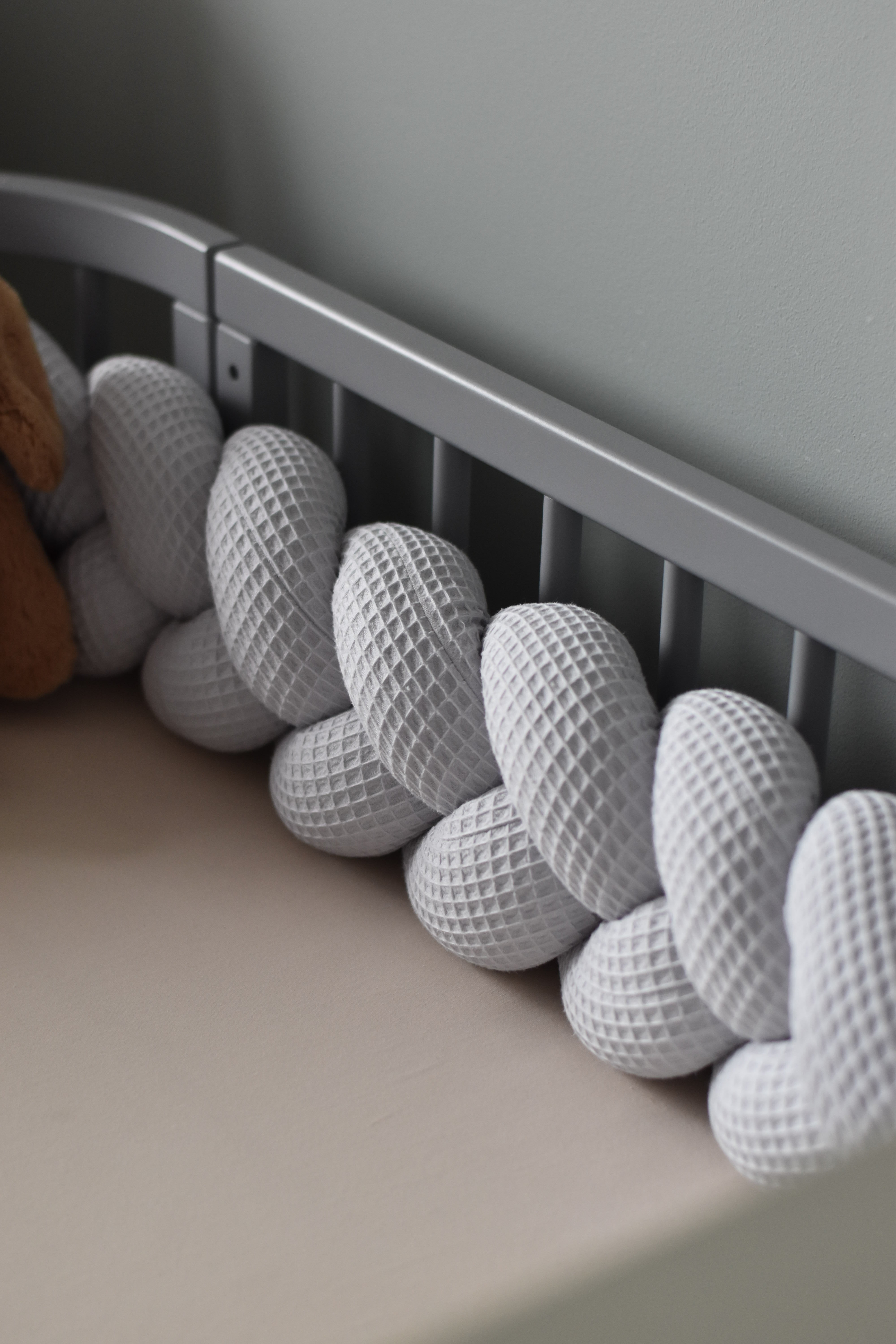 Bettschlangen 210 cm Waffel – Grau