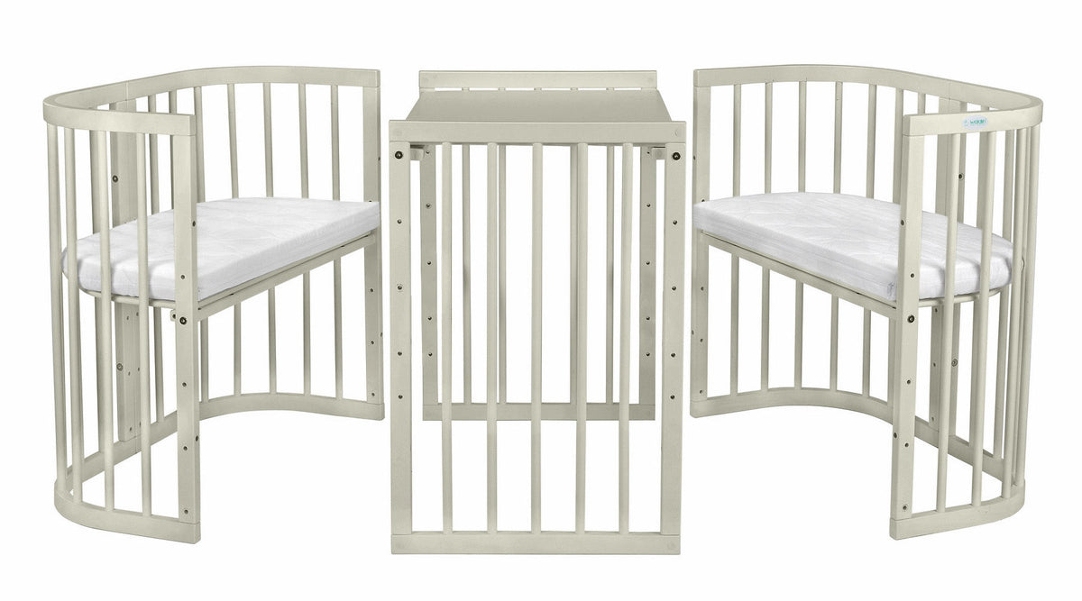 Lit Bébé 7en1 Quadi Olive – incluant Matelas