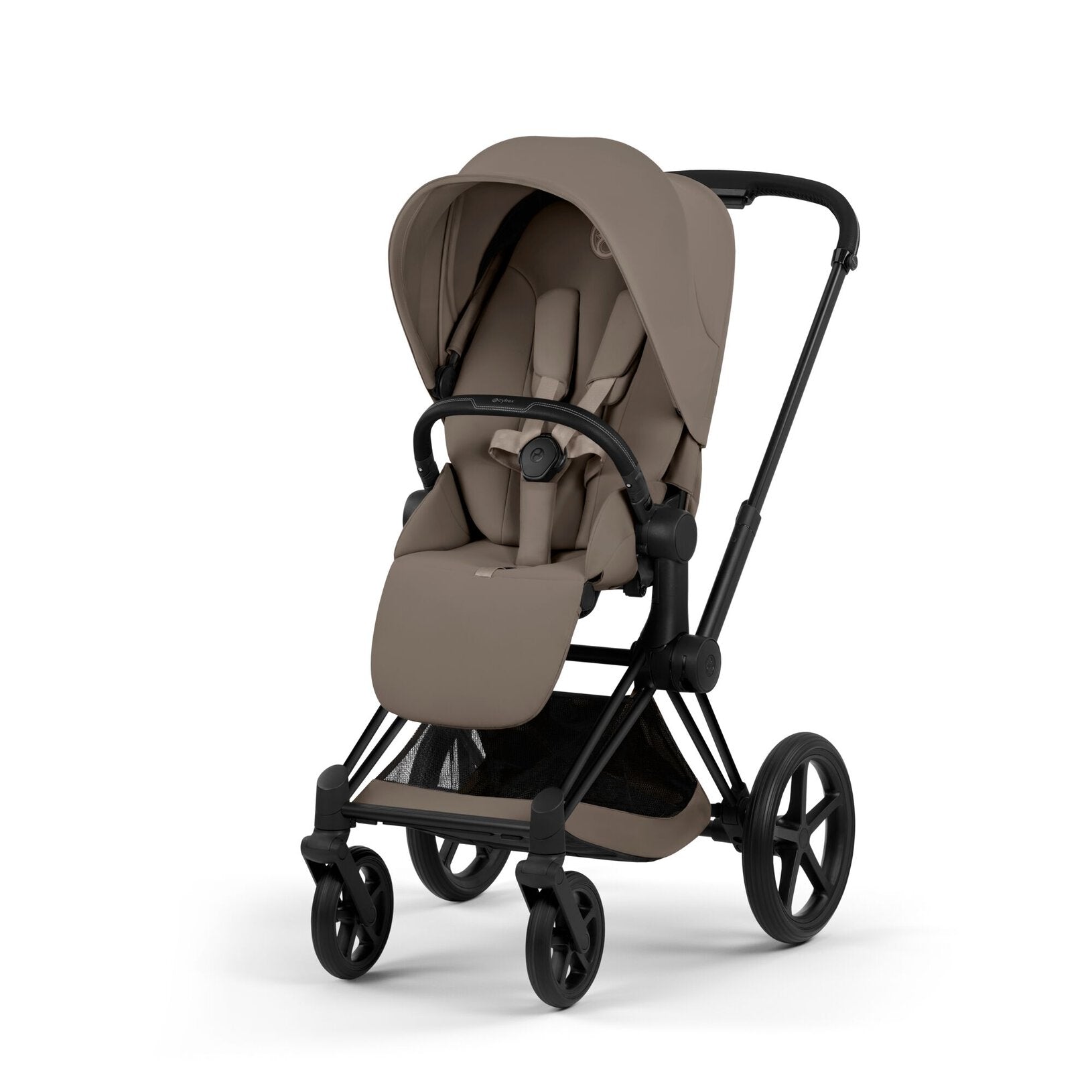 Cybex Priam Comfort 2026 Matt Black 4in1 Bundle Cococnut Brown