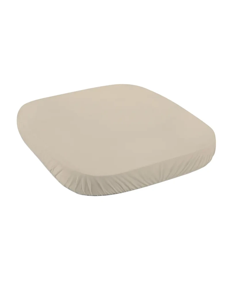 Spannbettlaken aus Baumwolle 73x73 cm – Darkbeige Quadi