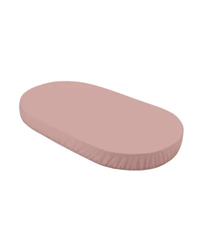 Spannbettlaken aus Baumwolle 124x73 cm – Oval Rosa