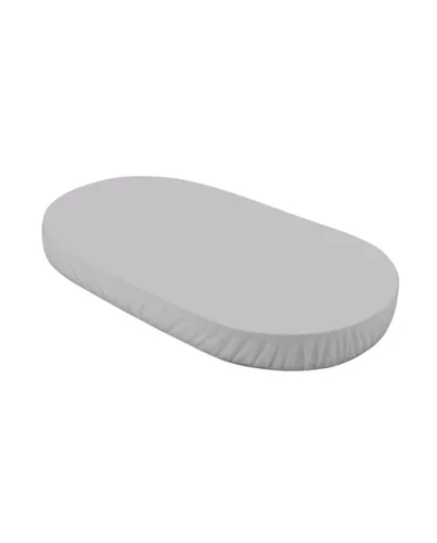 Spannbettlaken aus Baumwolle 124x73 cm – Oval Gray
