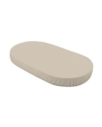 Spannbettlaken aus Baumwolle 124x73 cm – Oval Beige