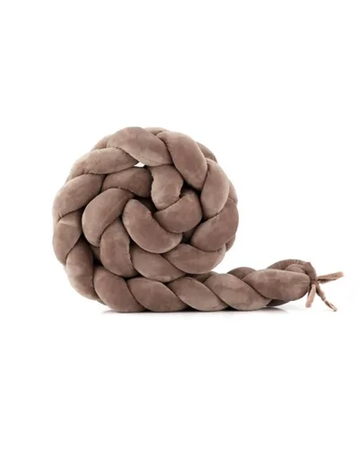 Bettschlange 210 cm Velours – Schokolade