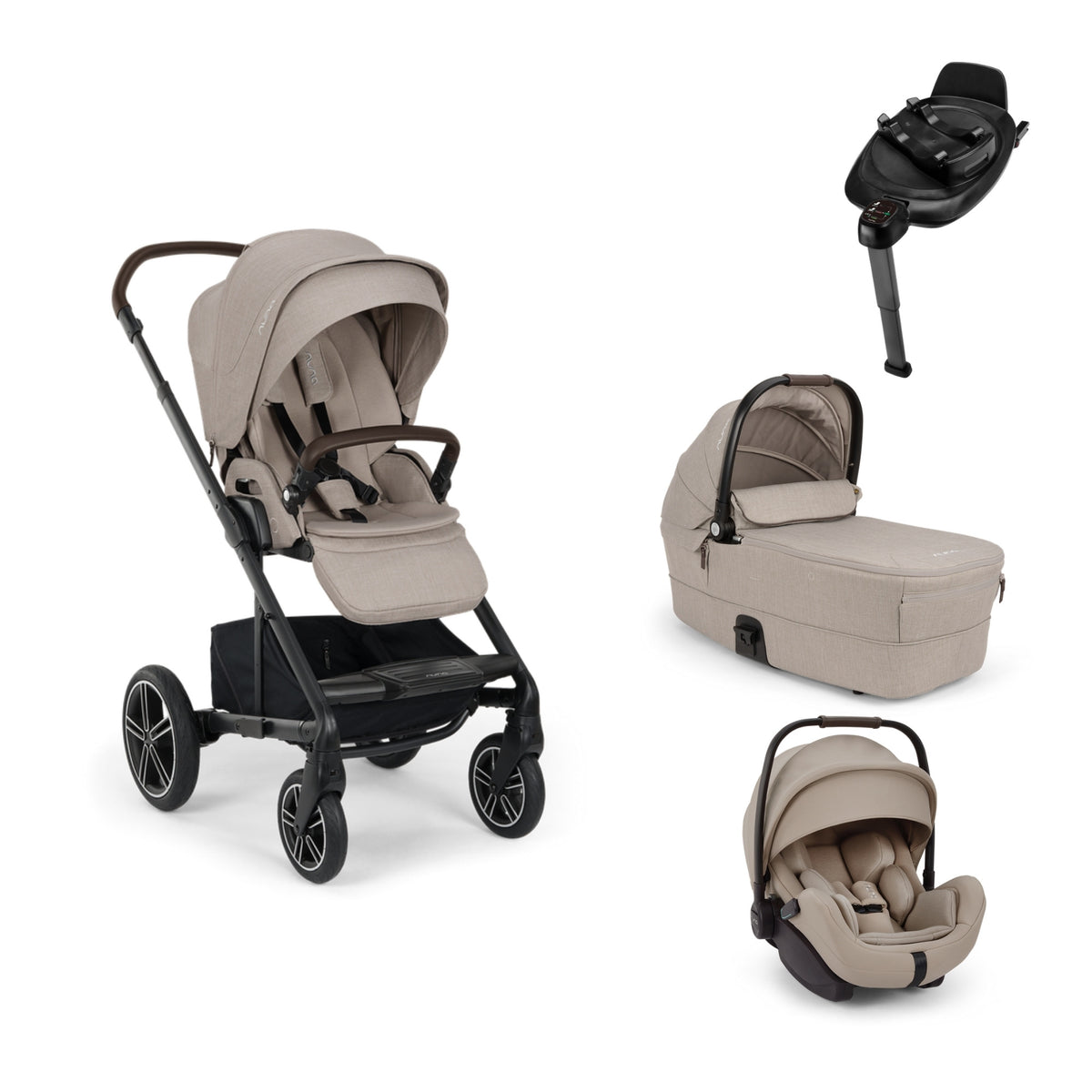 Nuna MIXX next Chateau 4in1 Bundle inkl. Babywanne, ARRA flex & BASE next