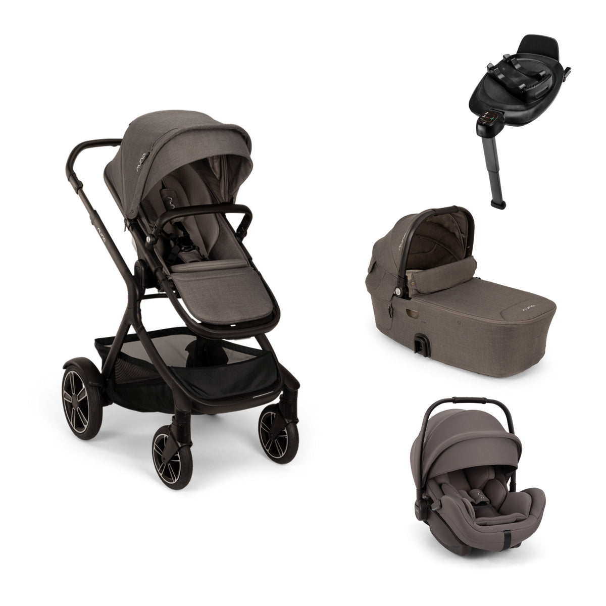 Nuna DEMI next Thunder 4in1 Bundle inkl. Babywanne, ARRA flex & BASE next
