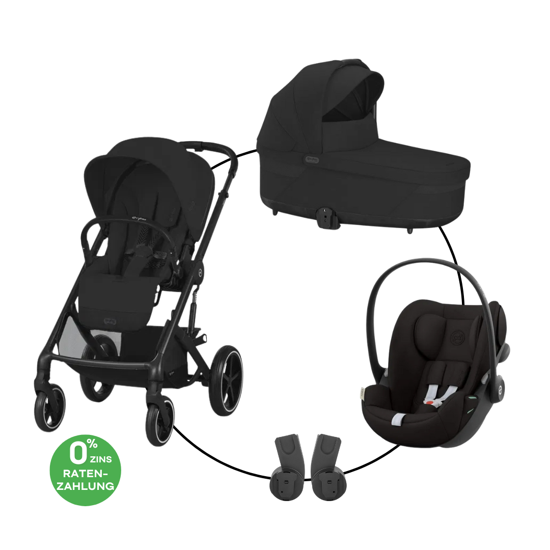Cybex Balios S Lux Trio-Set Bundle inkl. Cloud G i-Size Plus Moon Black
