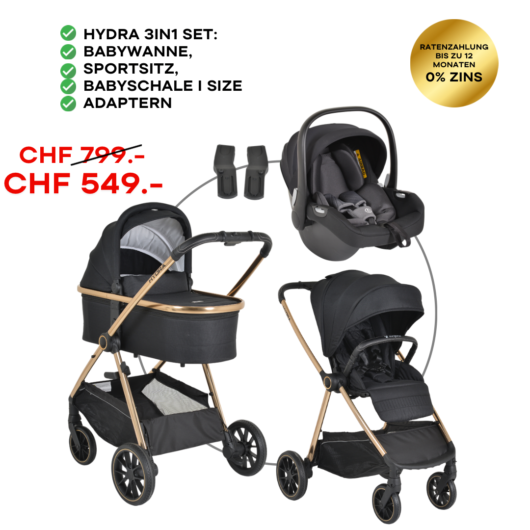 Hydra Kombikinderwagen 3in1 Bundle Set