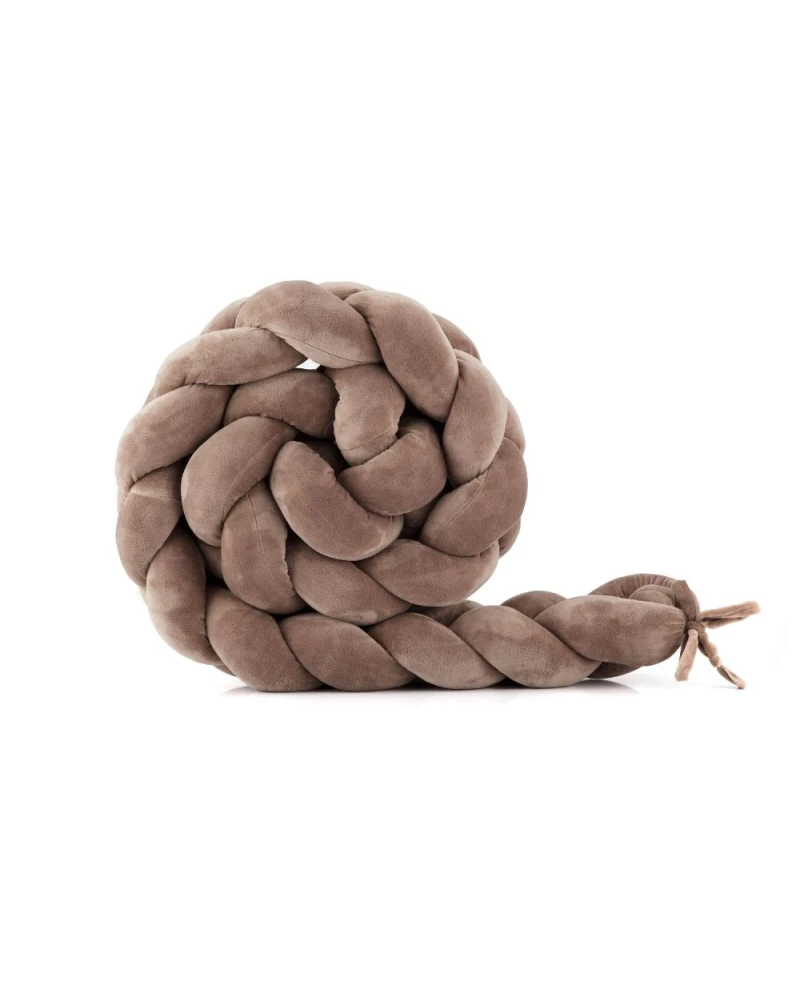 Bettschlange 210 cm Velours – Beige