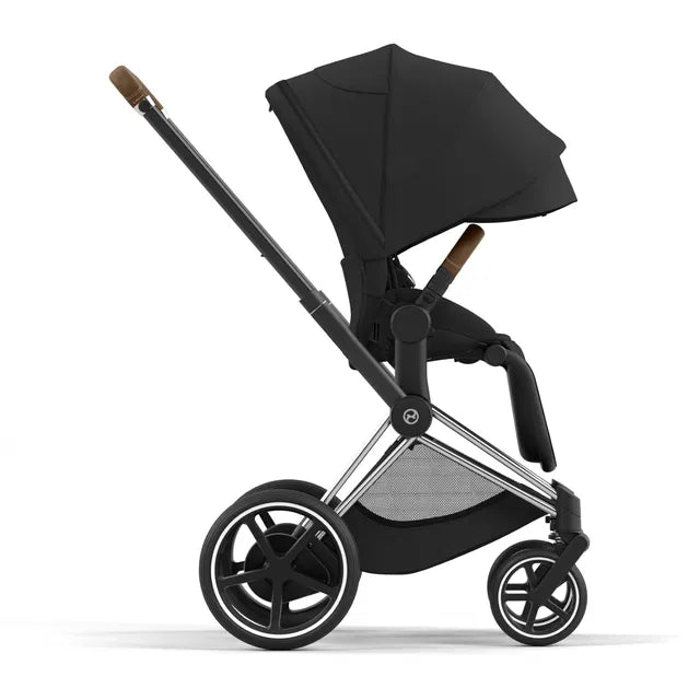 Cybex Chrome ePriam Travel Bundle-Set 4in1 inkl Cloud T Plus Chrome / Sephia Black