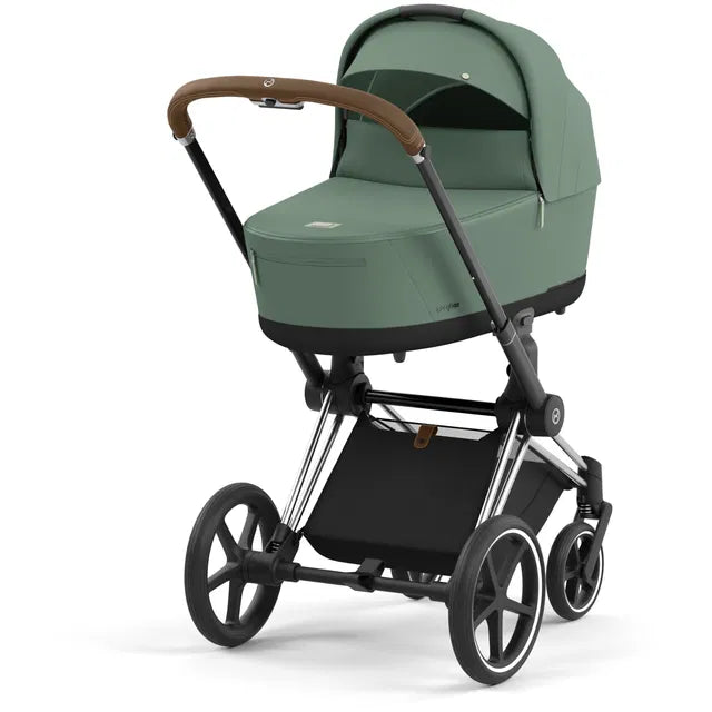 Cybex Priam Travel Bundle-Set 4in1 inkl Cloud T Plus Leaf Green/ Brown /Chrome