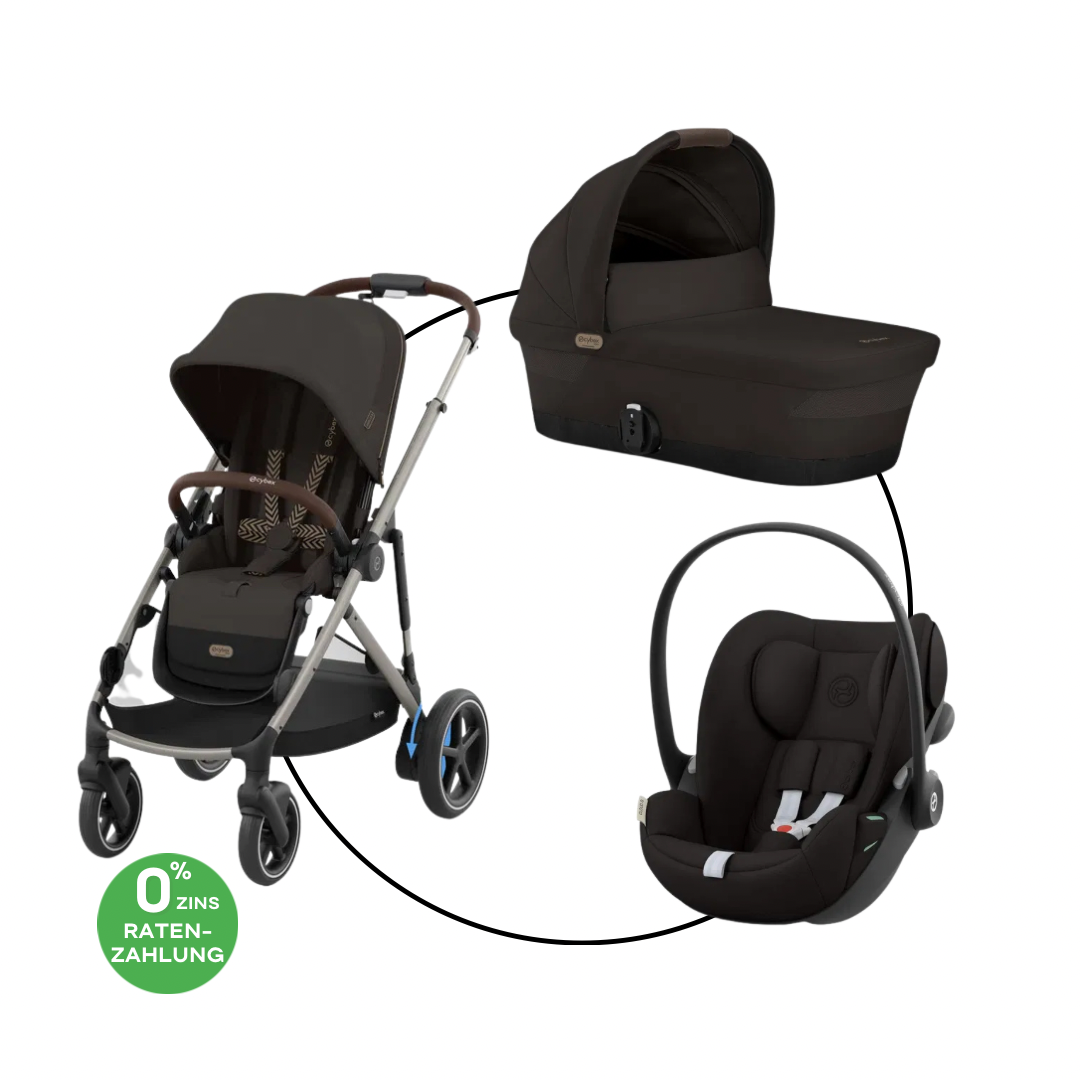 Cybex E-Gazelle Travel Bundle-Set Trio-Set Chocolate Brown