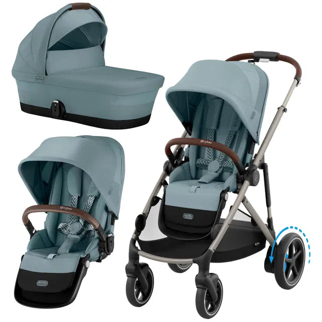 CYBEX eGazelle S Set Geschwister moon black black