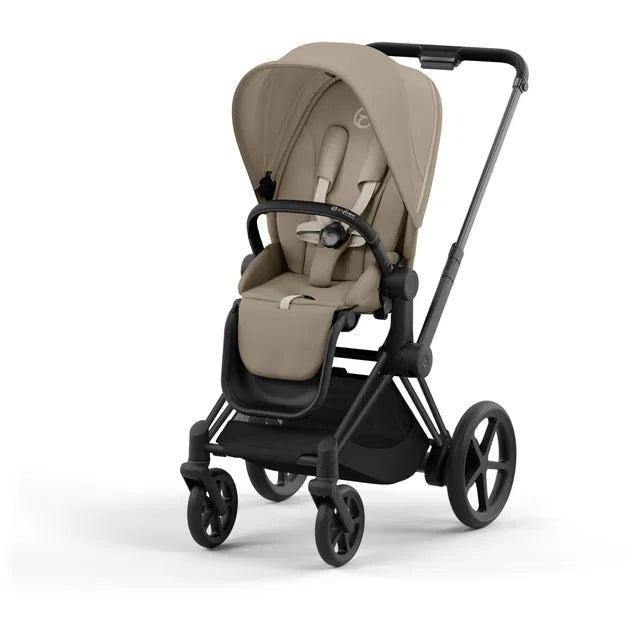 CYBEX ePriam 2.0 Matt Black Kombikinderwagen cozy beige beige