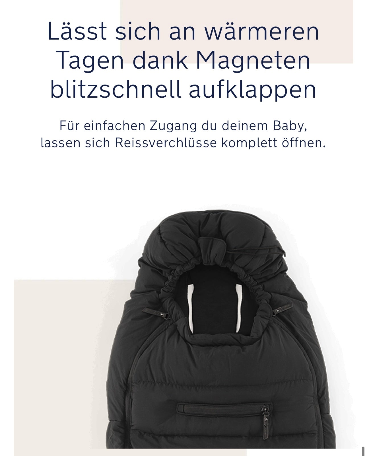 Nuna Winter Kinderwagen-Set (merinowolle) Caviar