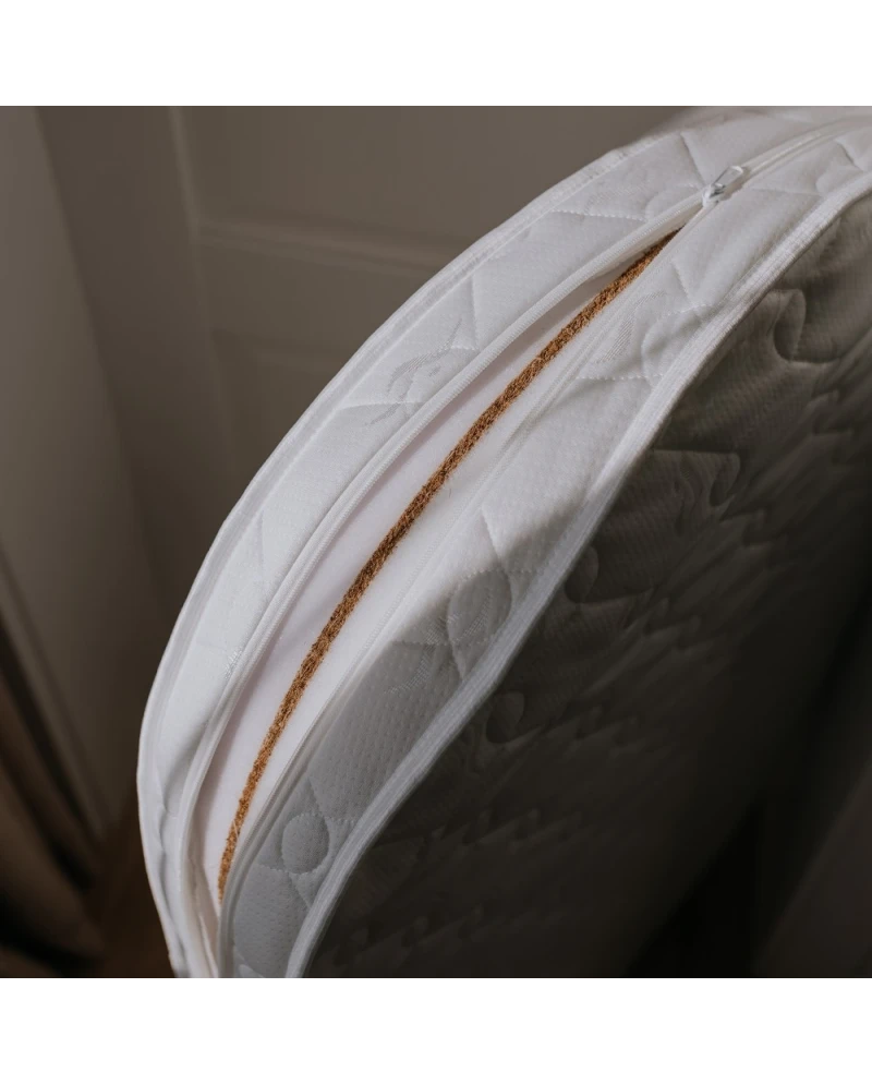 Matratze mit Kokoseinlage für OVALES Babybett – Klein