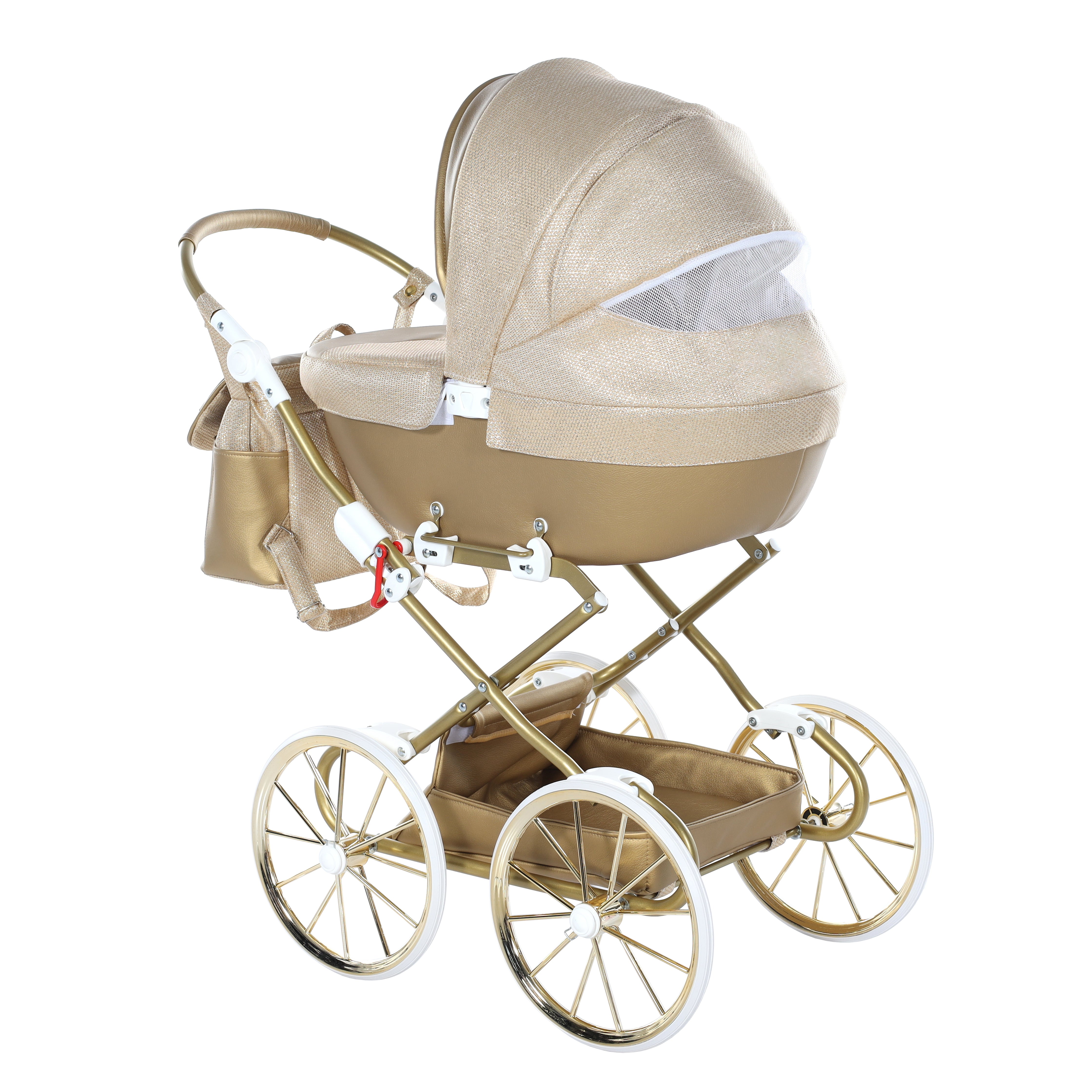 Junama Doll Pram - Gold