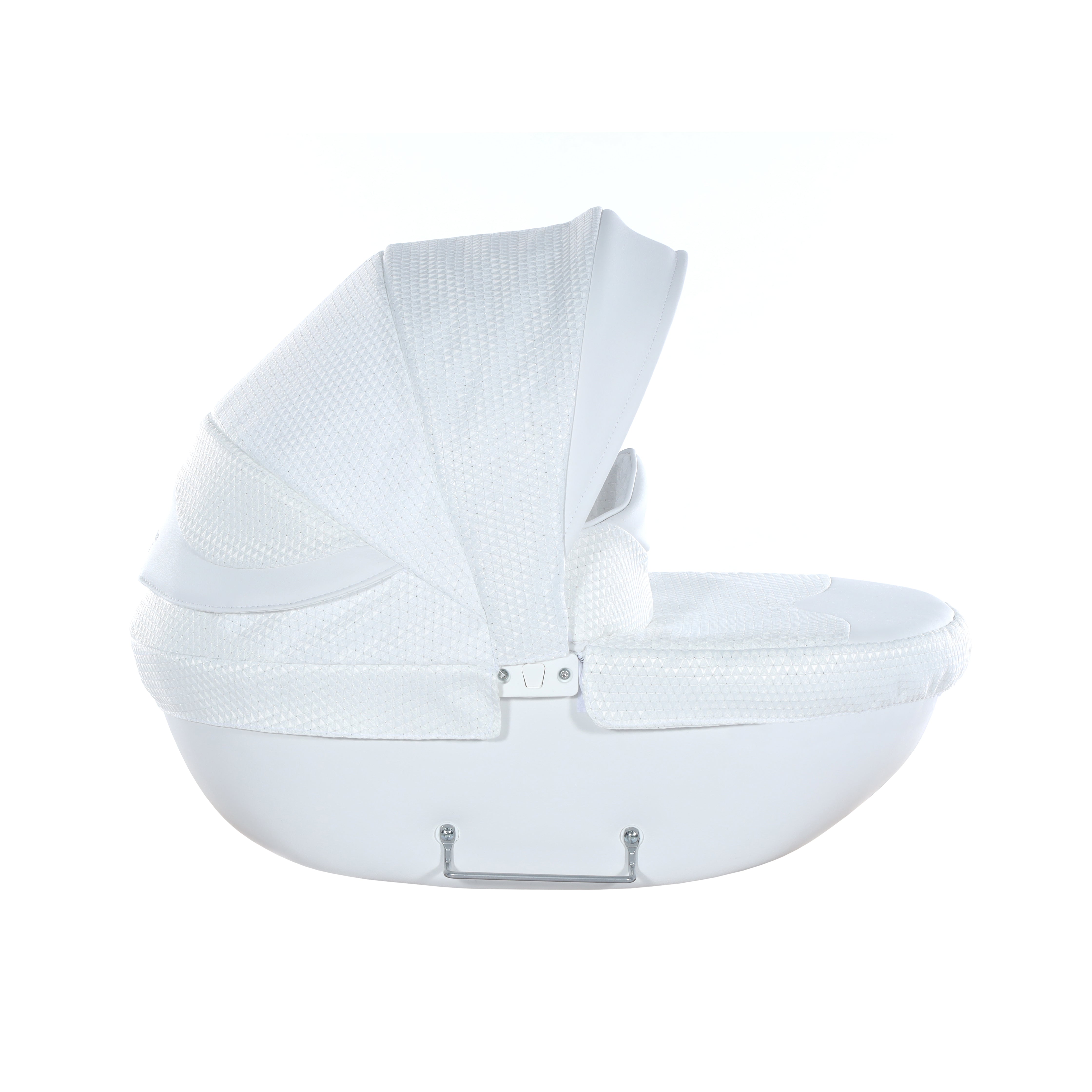 Junama Doll Pram - White Silver