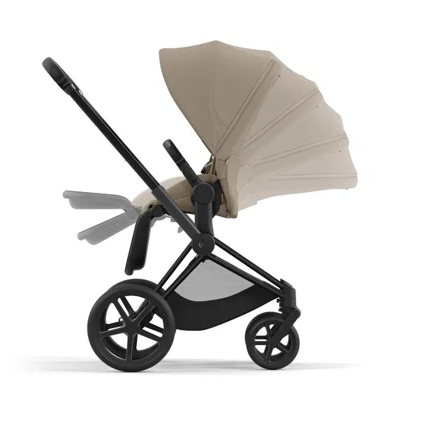 CYBEX Priam 4.0 Matt Black Kombikinderwagen cozy beige beige